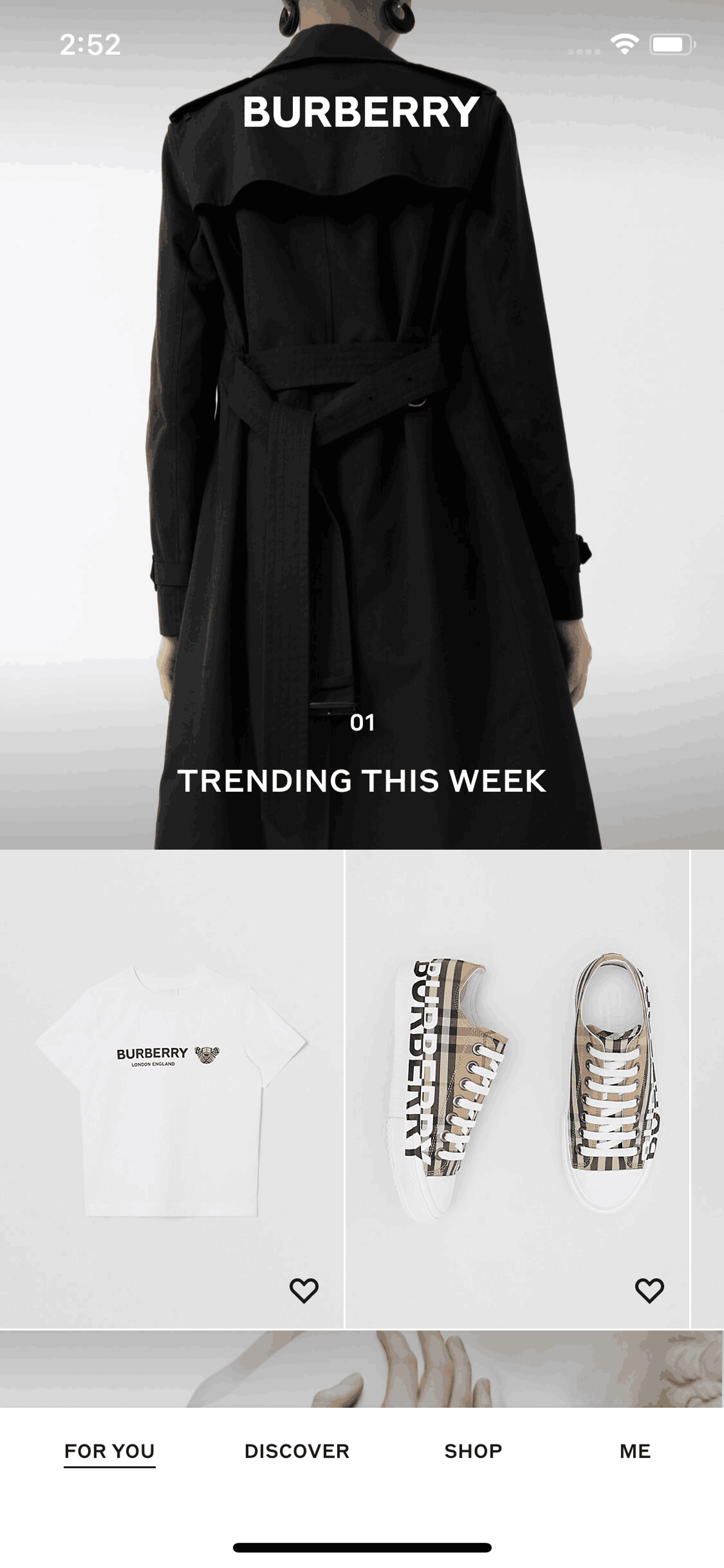Burberry iOS Shopping interface screenshot 13