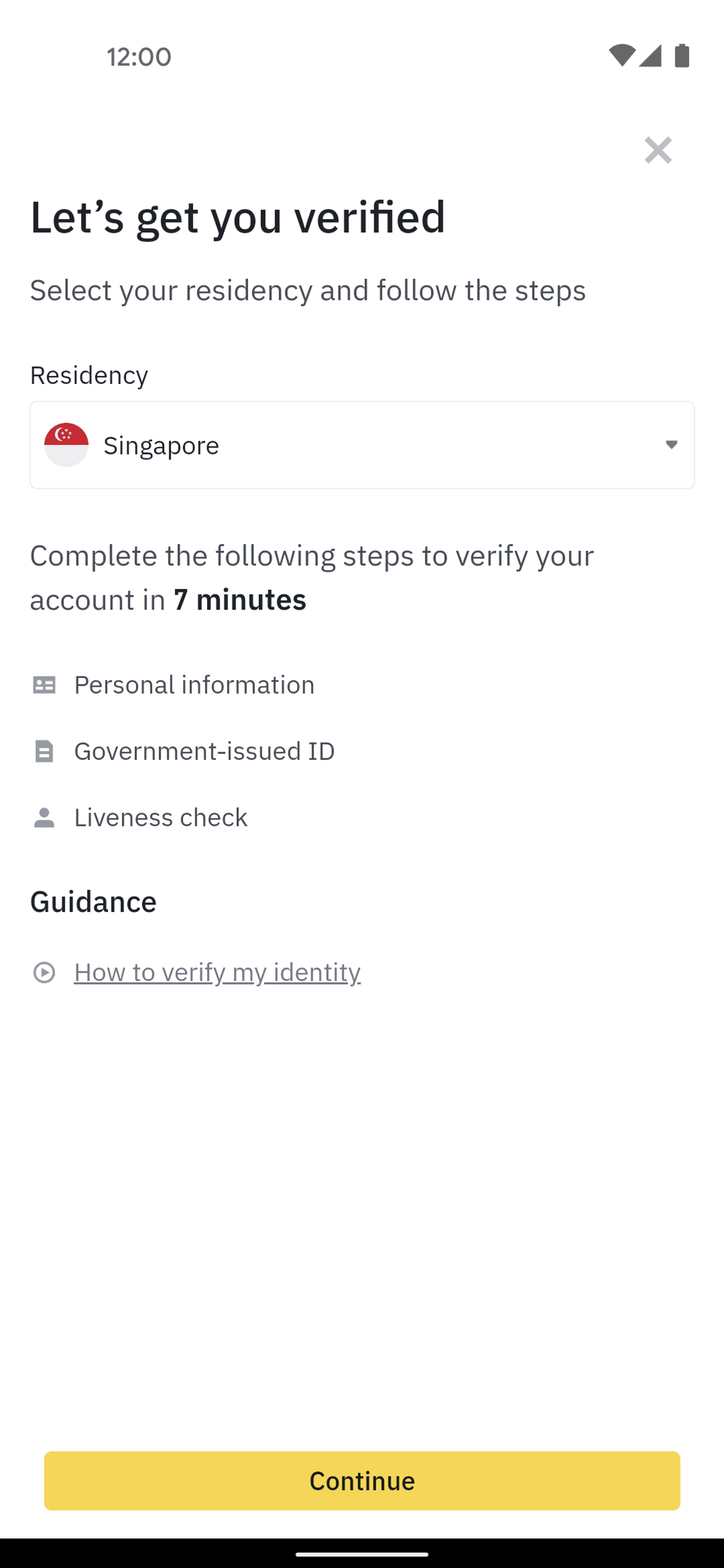 Binance Android Finance interface screenshot 21