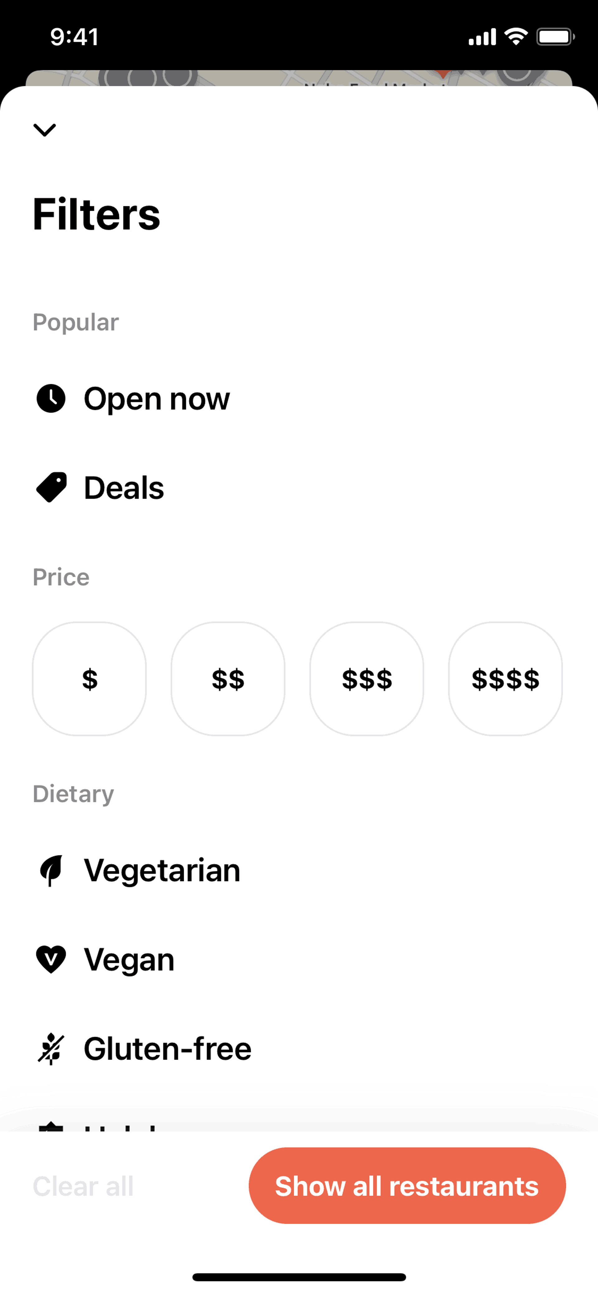 Allset iOS Food & Drink interface screenshot 24