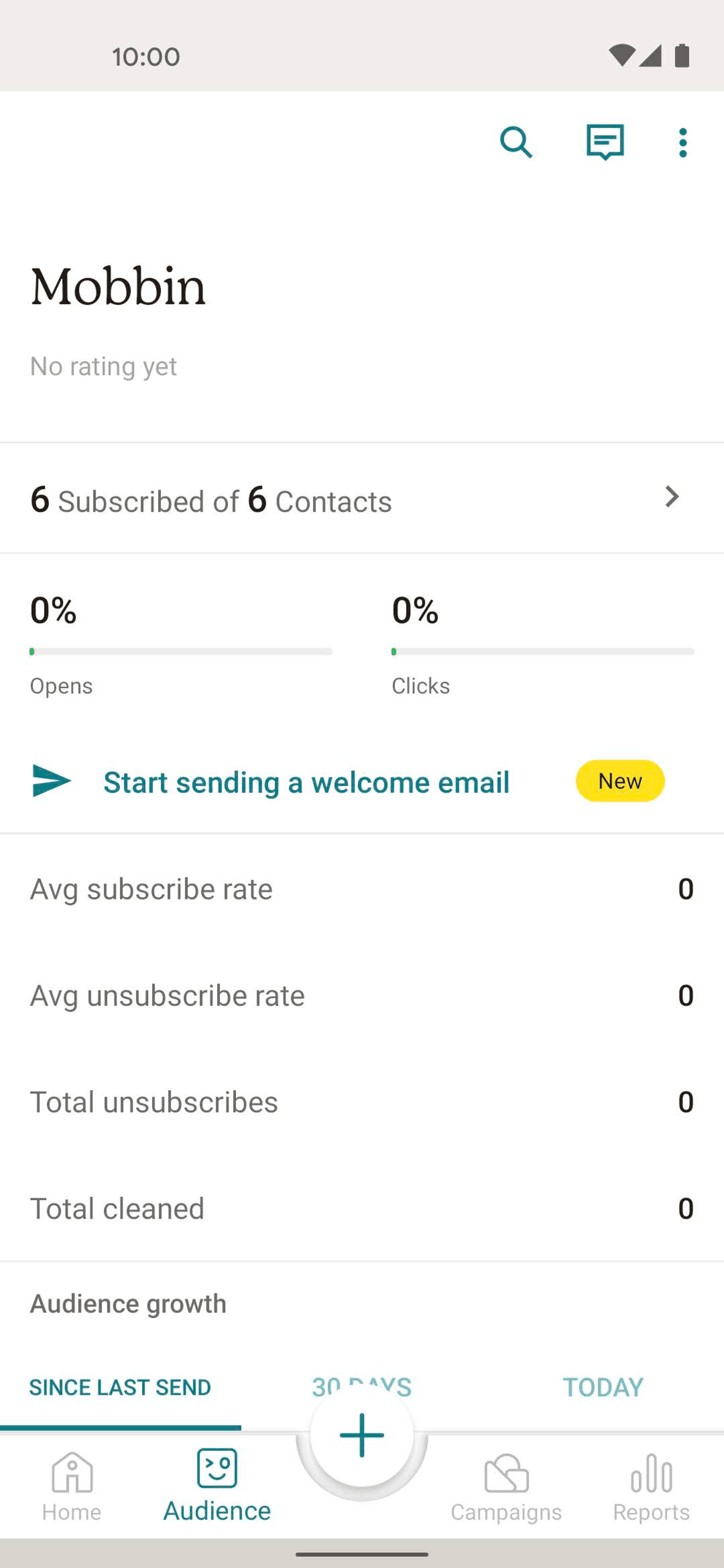 Mailchimp Android Business interface screenshot 2