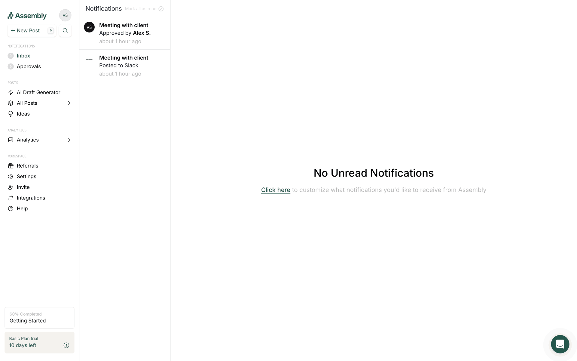 Assembly Web Productivity interface screenshot 8
