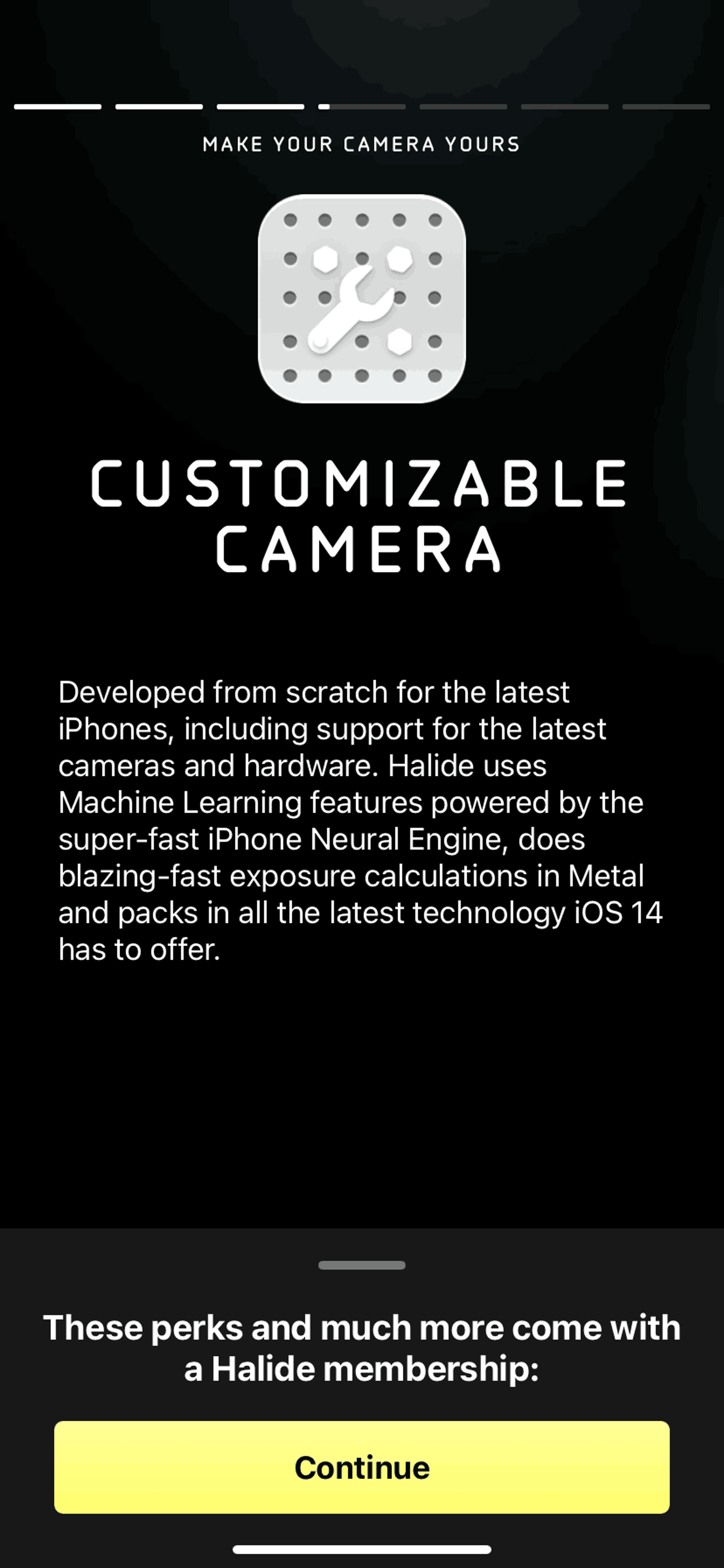 Halide iOS Photo & Video interface screenshot 11