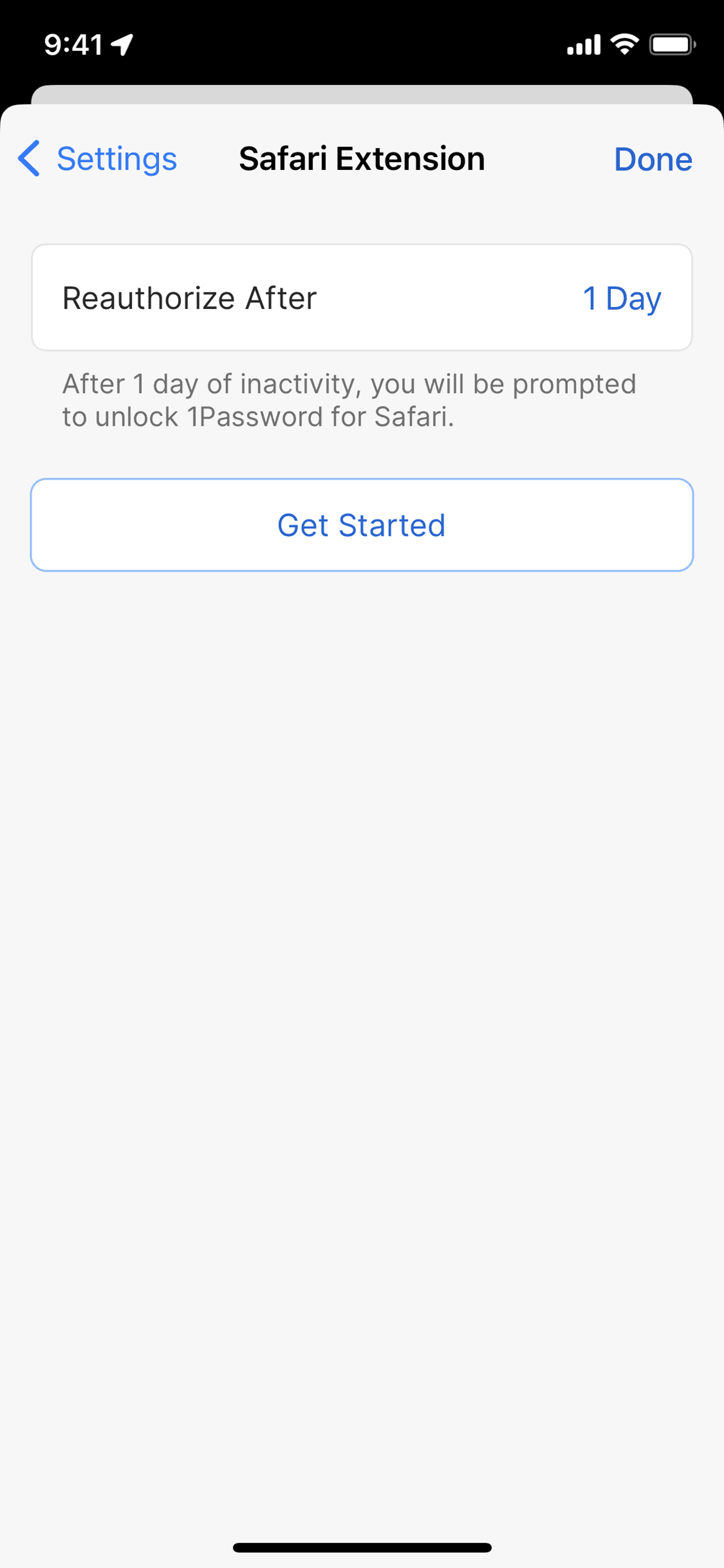 1Password iOS Productivity interface screenshot 20