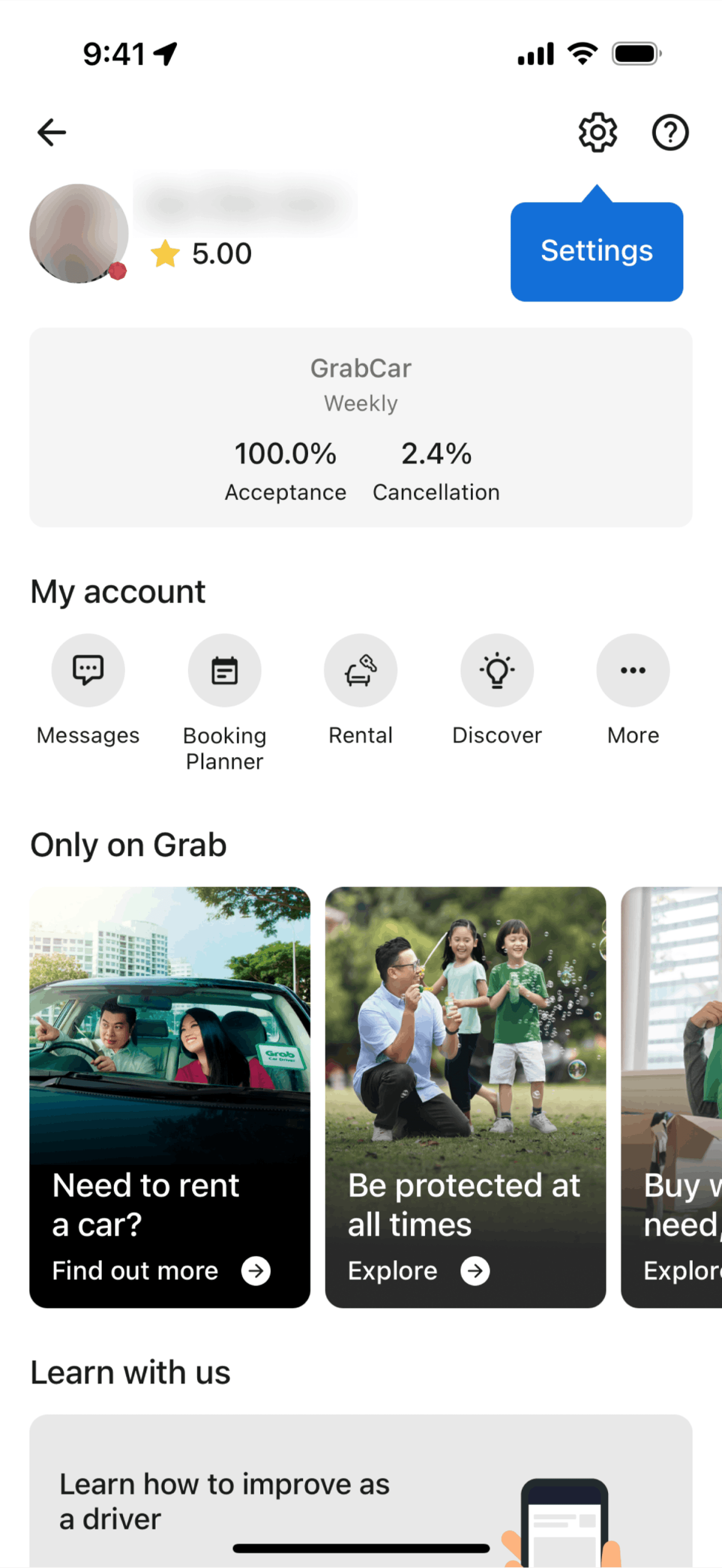 Grab Driver iOS Travel & Transportation interface screenshot 16
