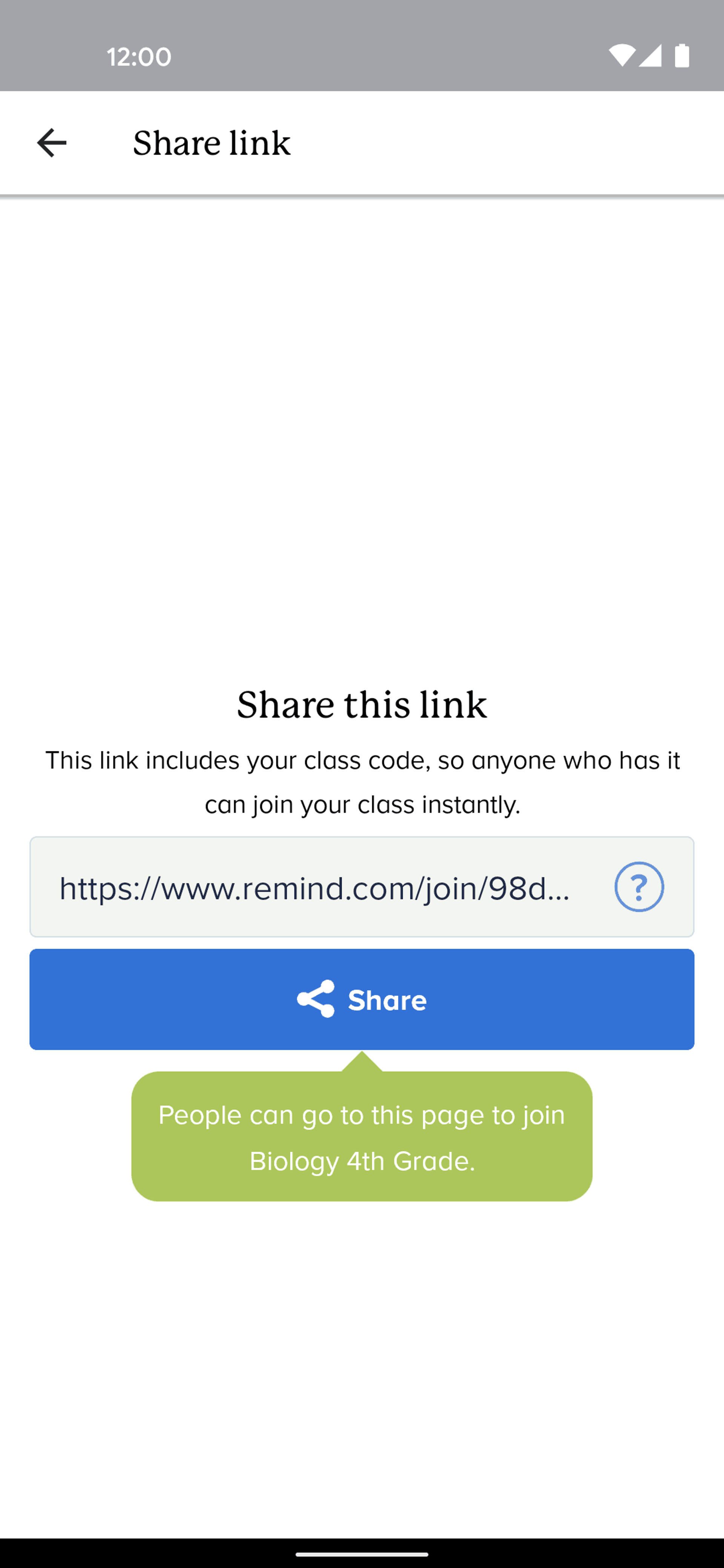 Remind Android Education interface screenshot 17