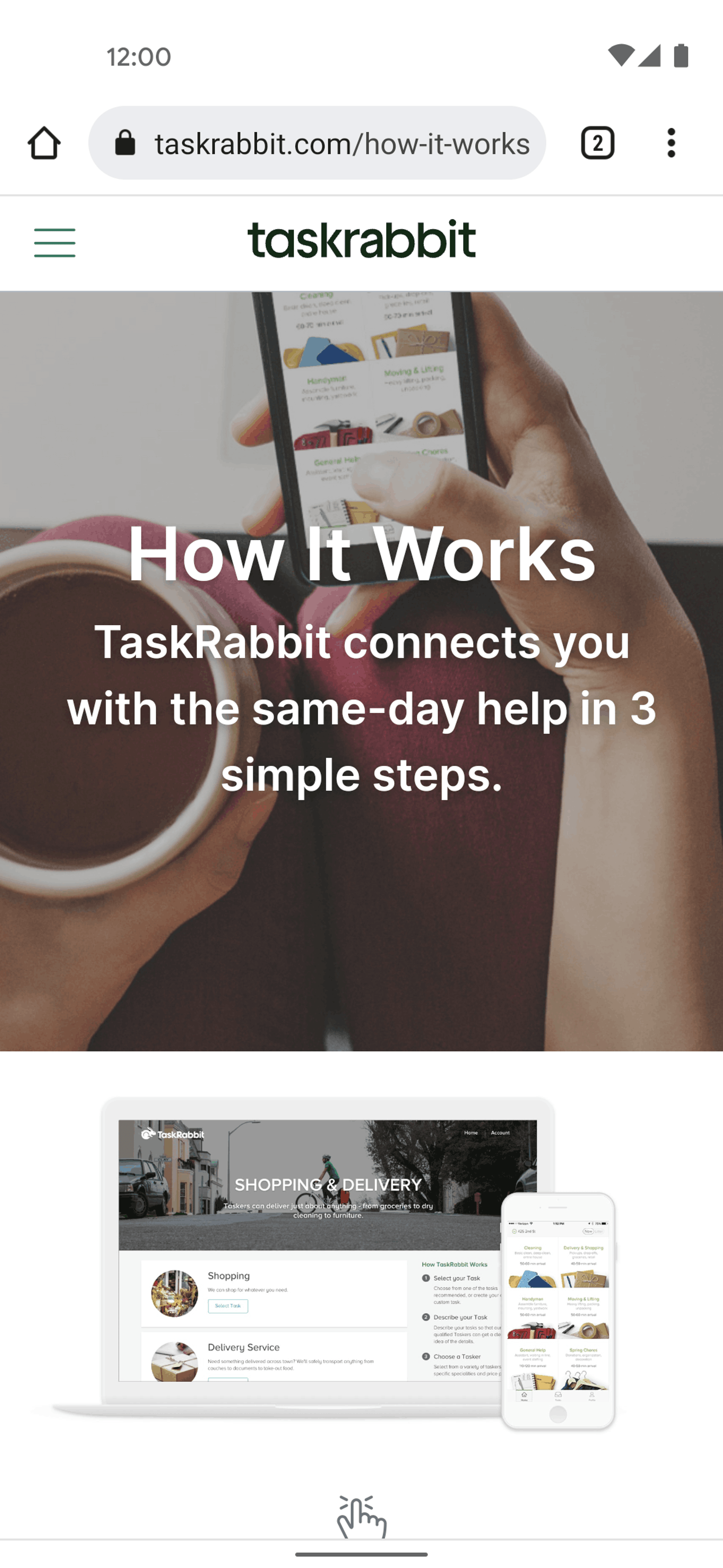 TaskRabbit Android Lifestyle interface screenshot 20
