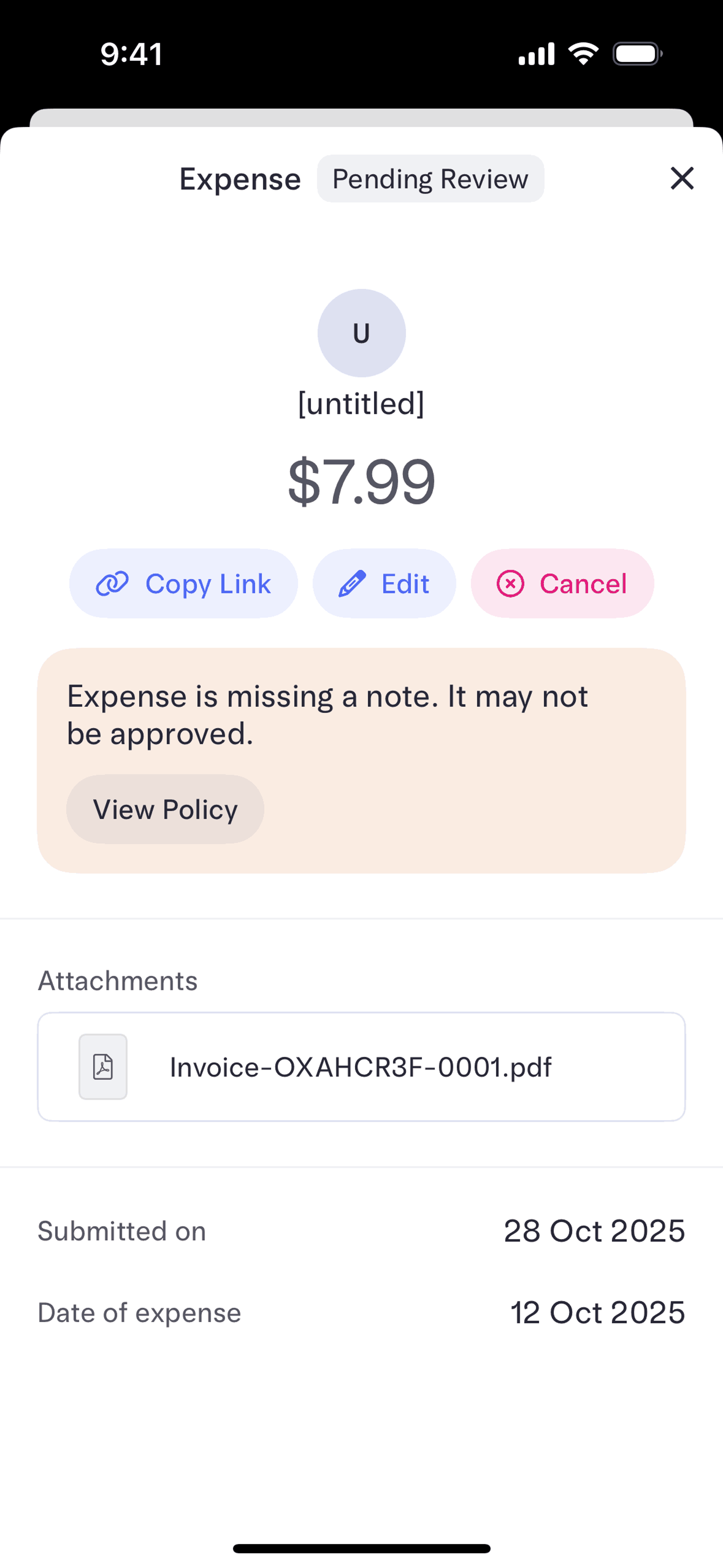 Mercury iOS Finance interface screenshot 23