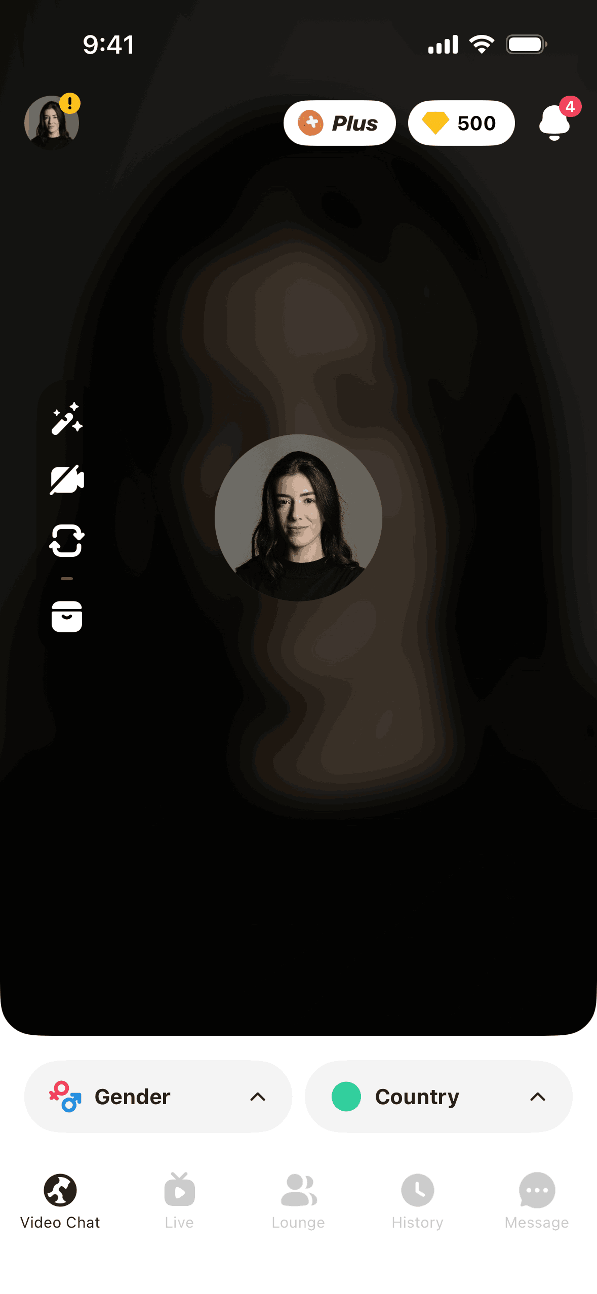 Azar iOS Social Networking interface screenshot 5