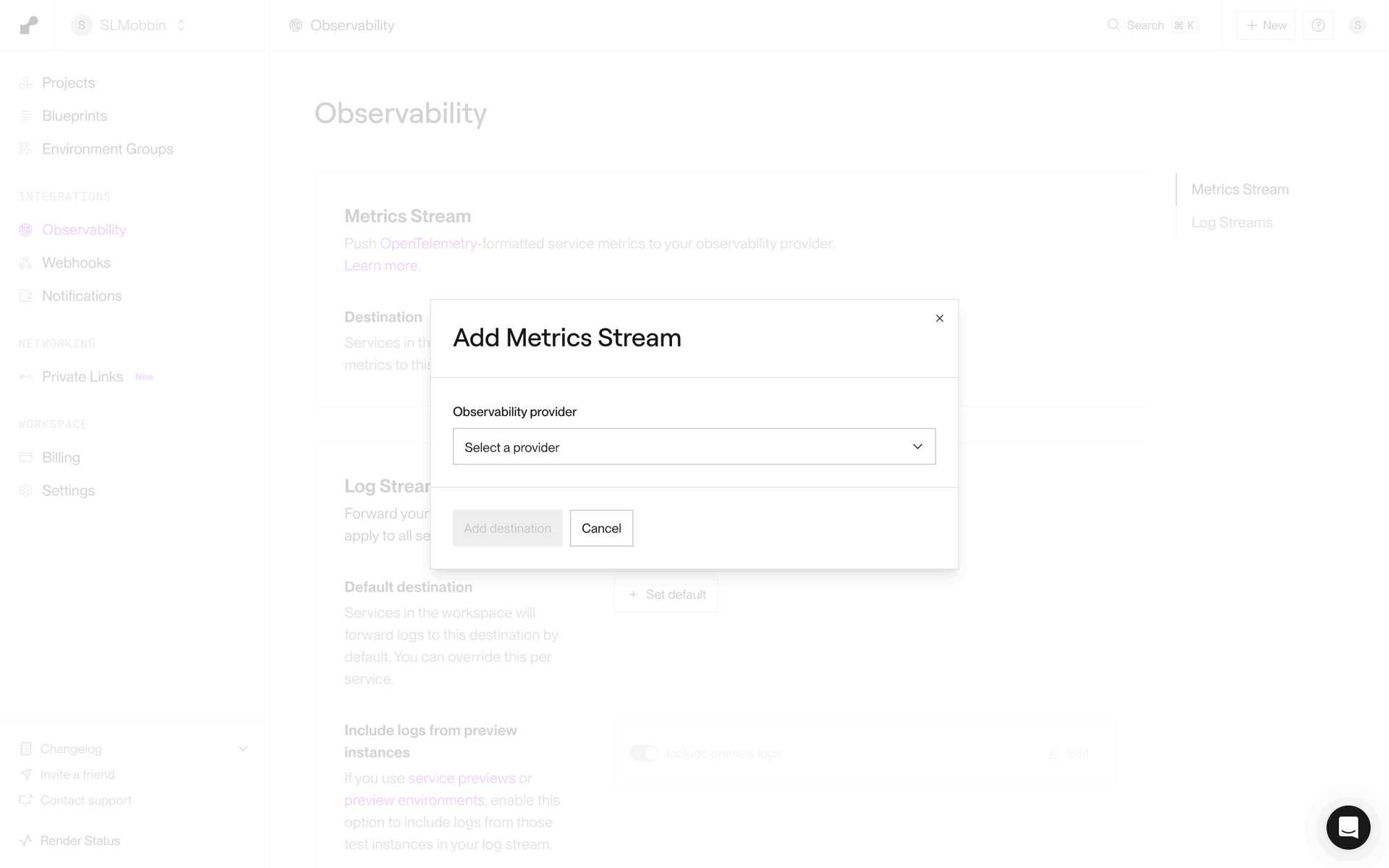 Render Web Developer Tools interface screenshot 6