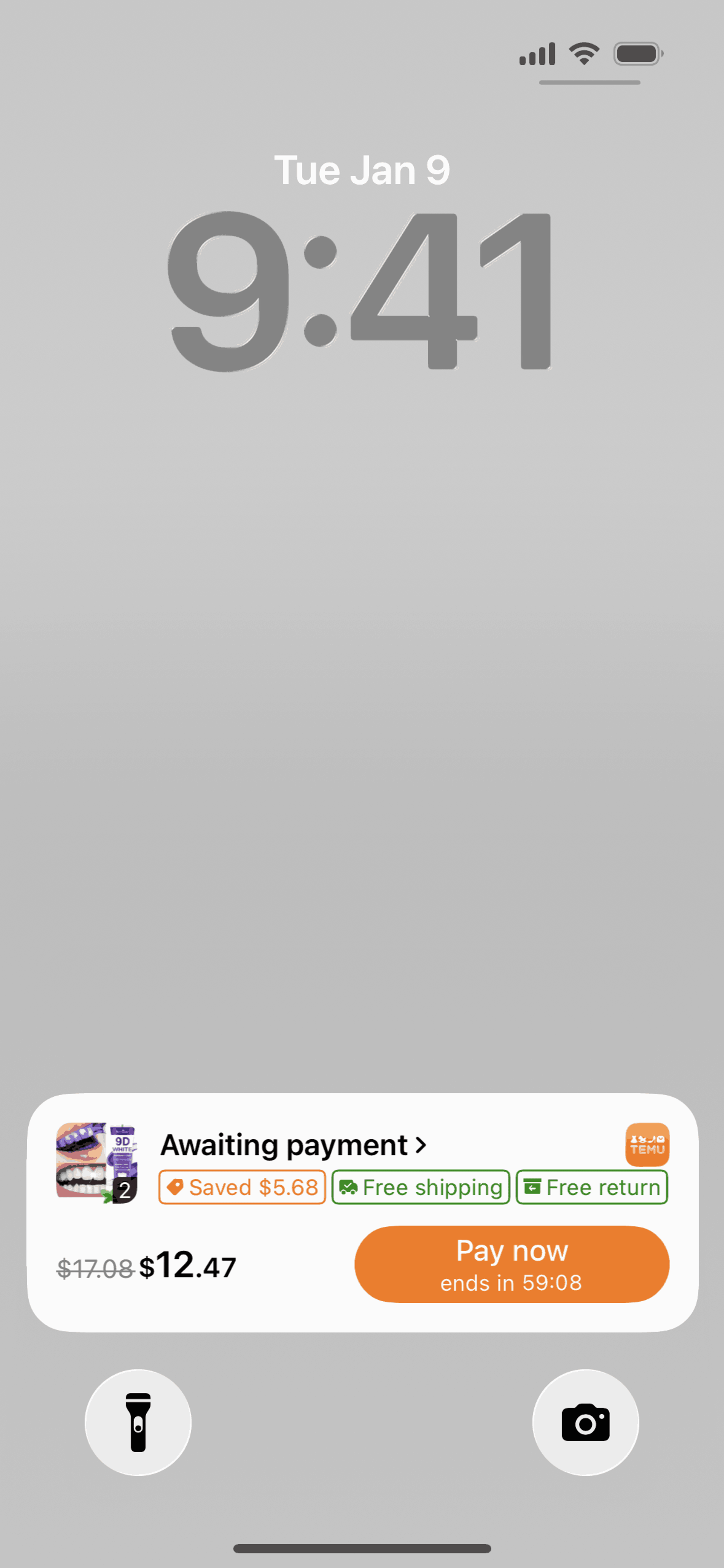 Temu iOS Shopping interface screenshot 3