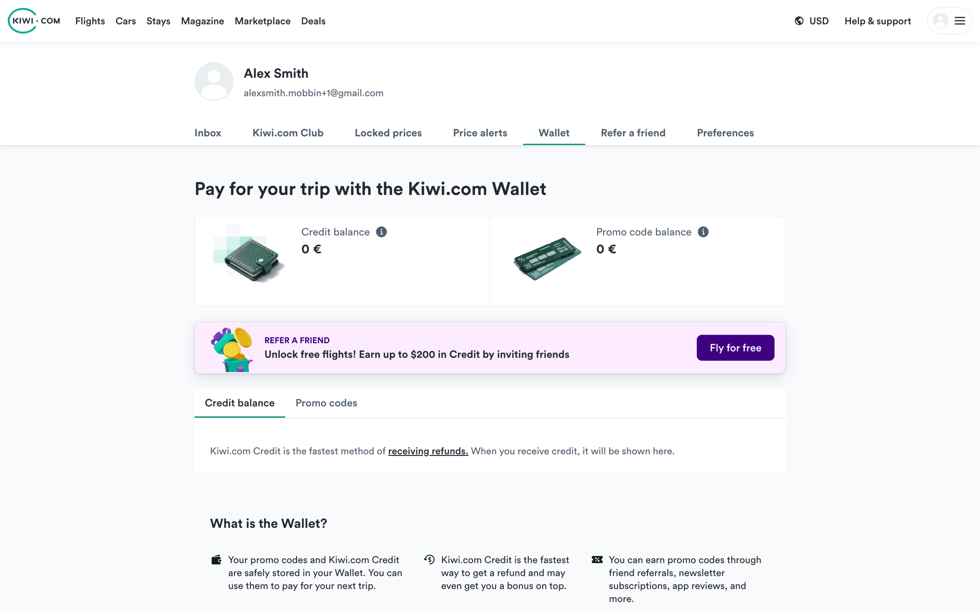 Kiwi.com Web Travel & Transportation interface screenshot 4