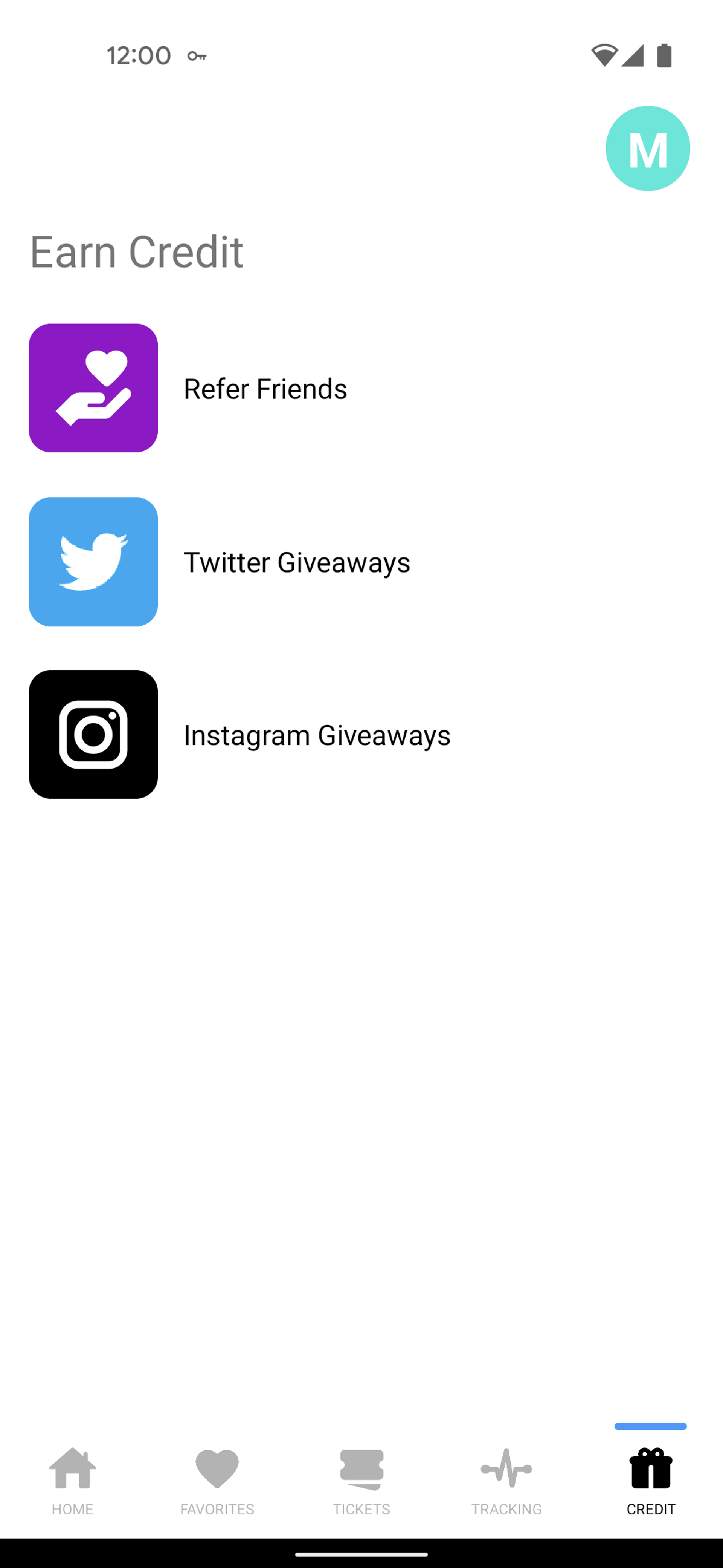 TickPick Android Entertainment interface screenshot 8