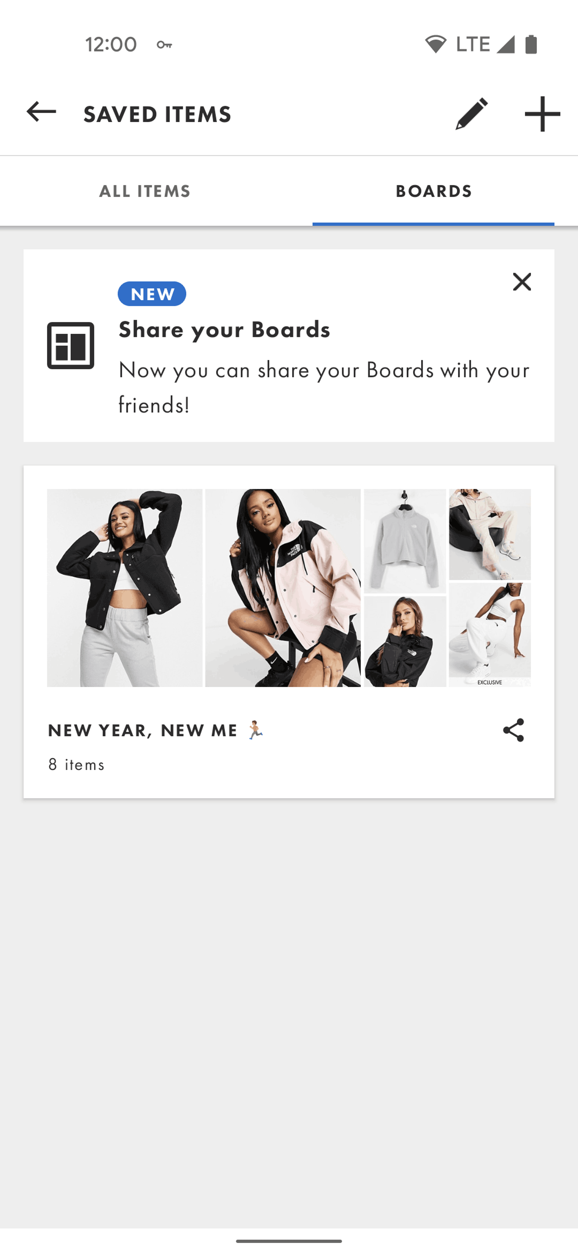 ASOS Android Shopping interface screenshot 4