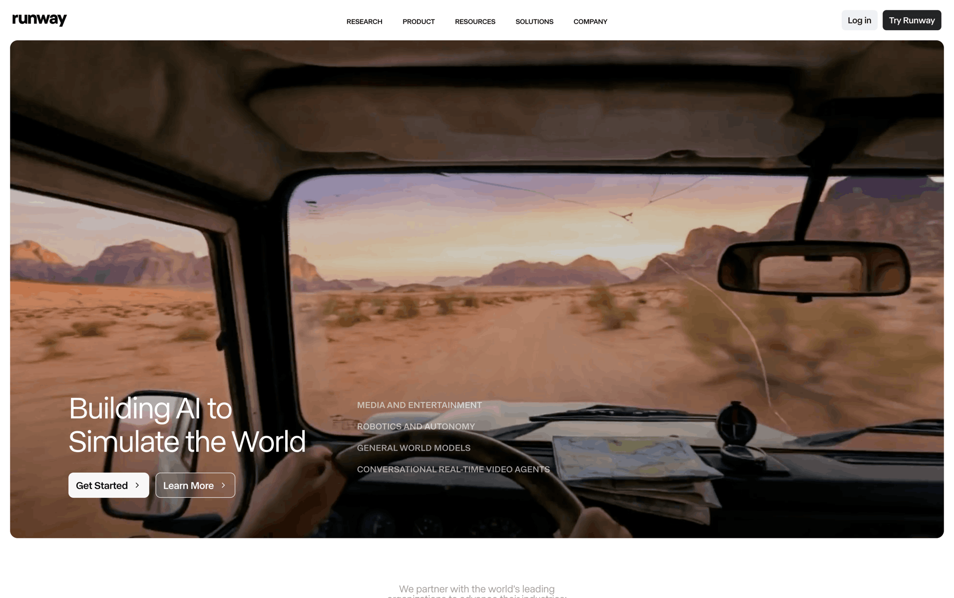 Runway Web Photo & Video interface screenshot 1