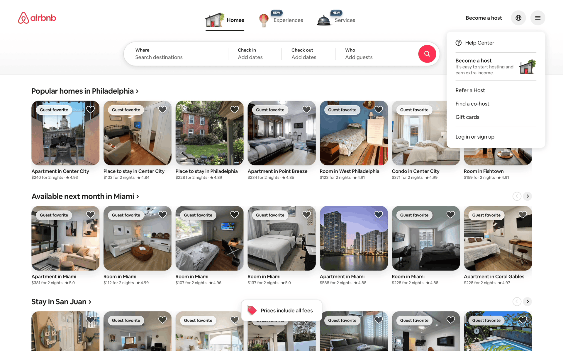 Onboarding on Airbnb (web) screen 4