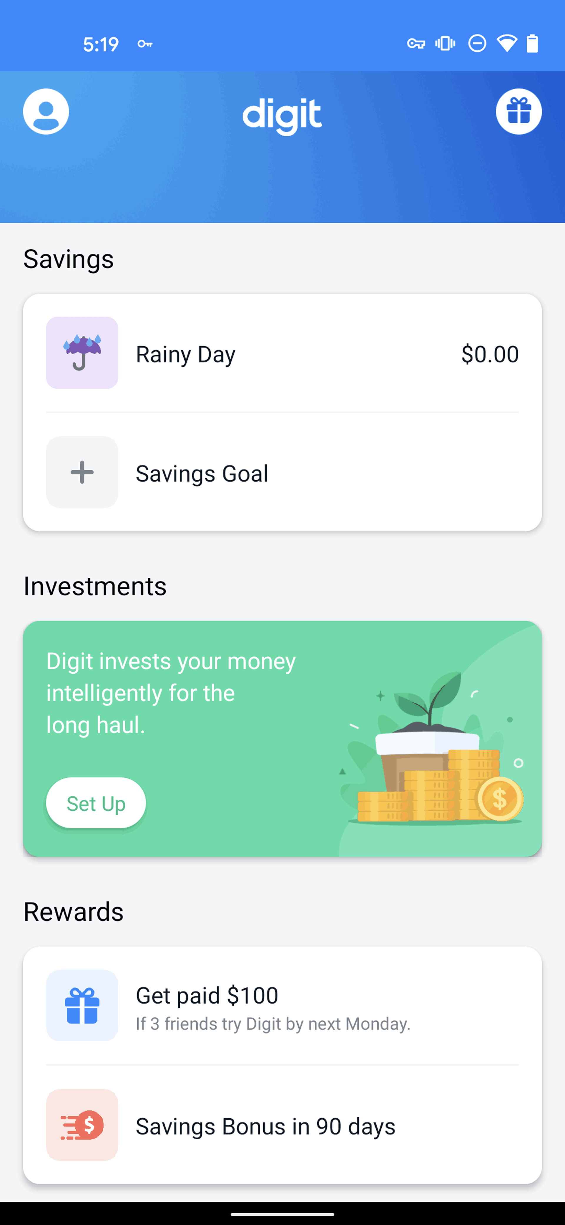 Digit Android Finance interface screenshot 20