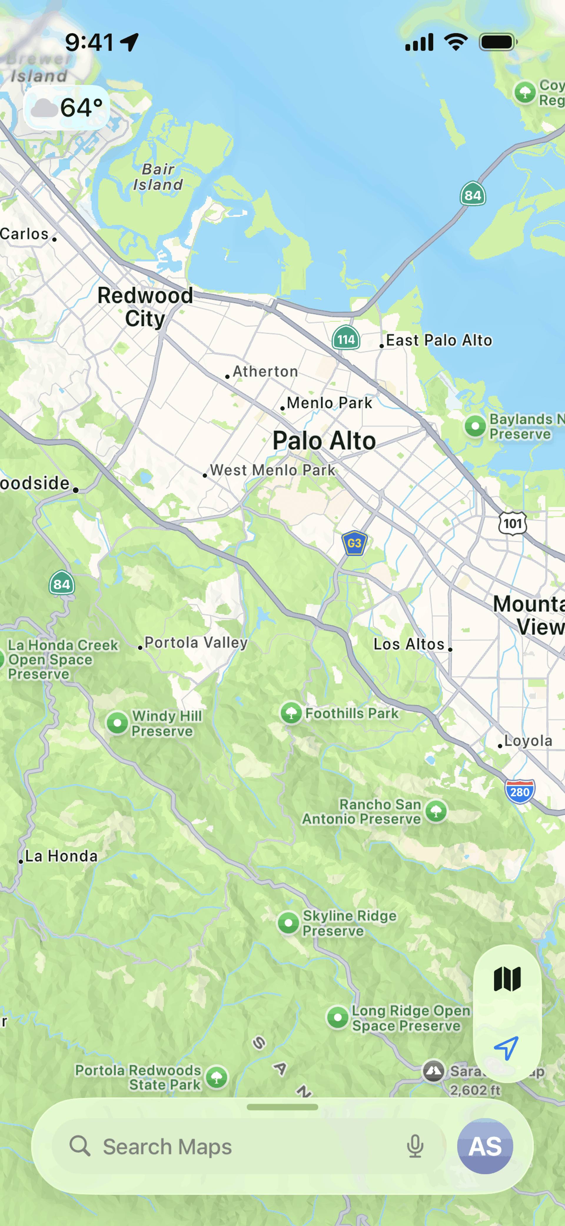 Apple Maps iOS Maps & Navigation interface screenshot 2