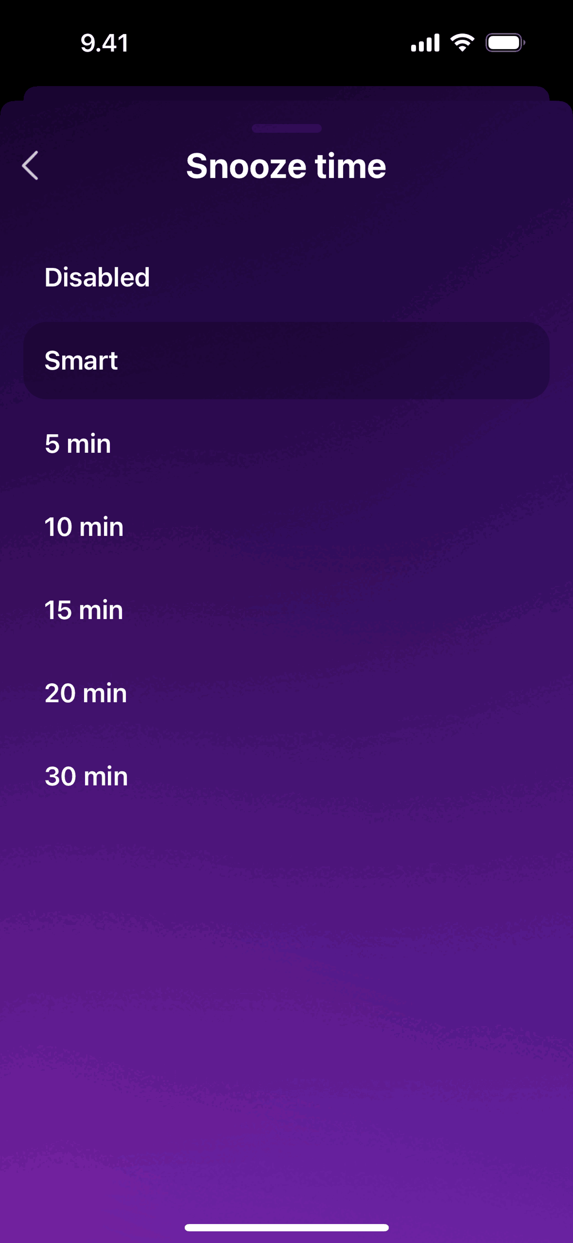 Pillow iOS Health & Fitness interface screenshot 5