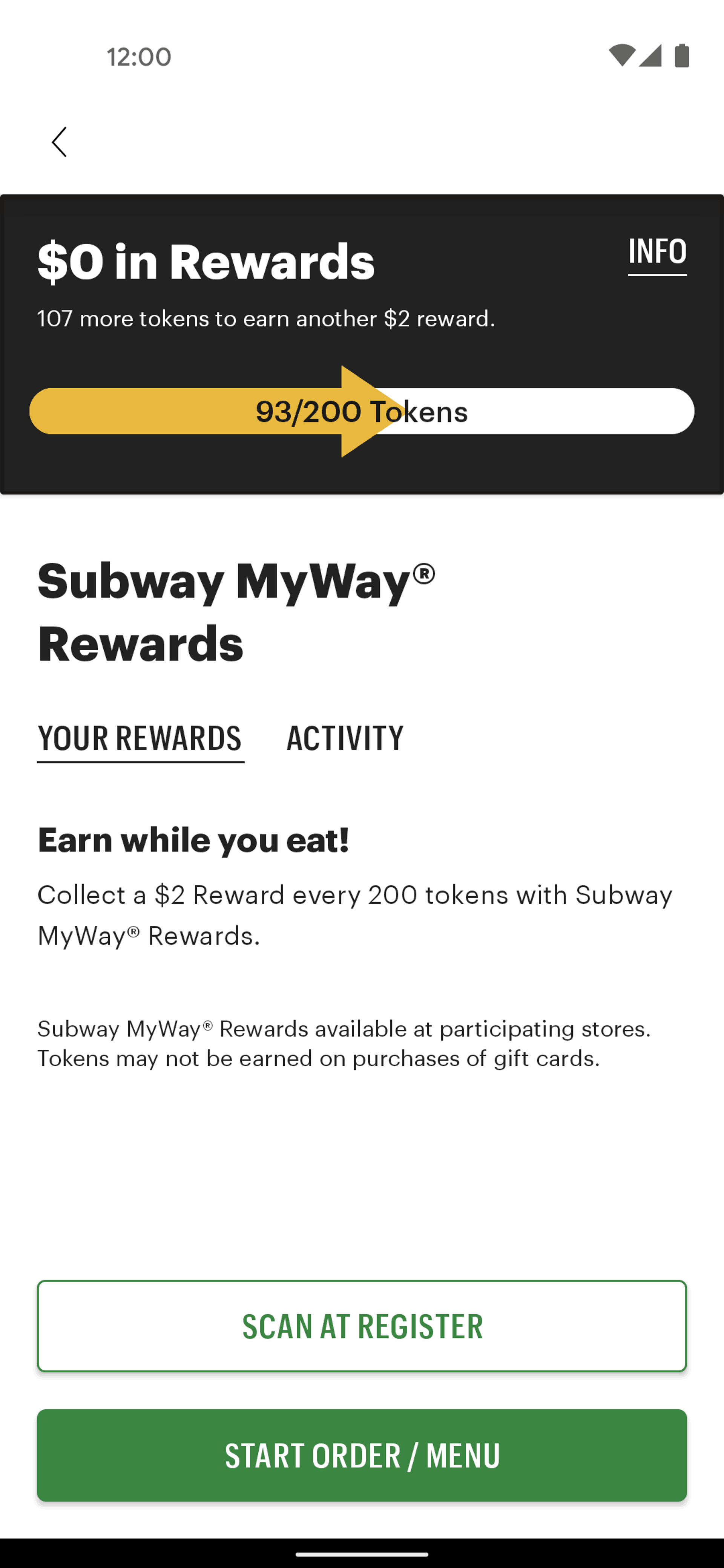 Subway Android Food & Drink interface screenshot 12