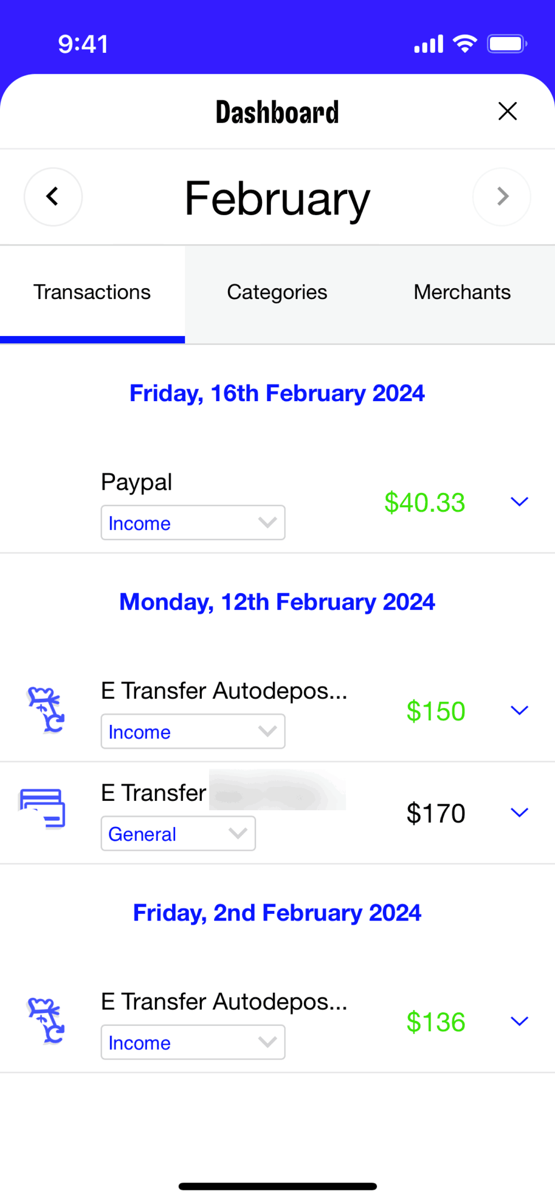 Cleo iOS Finance interface screenshot 12