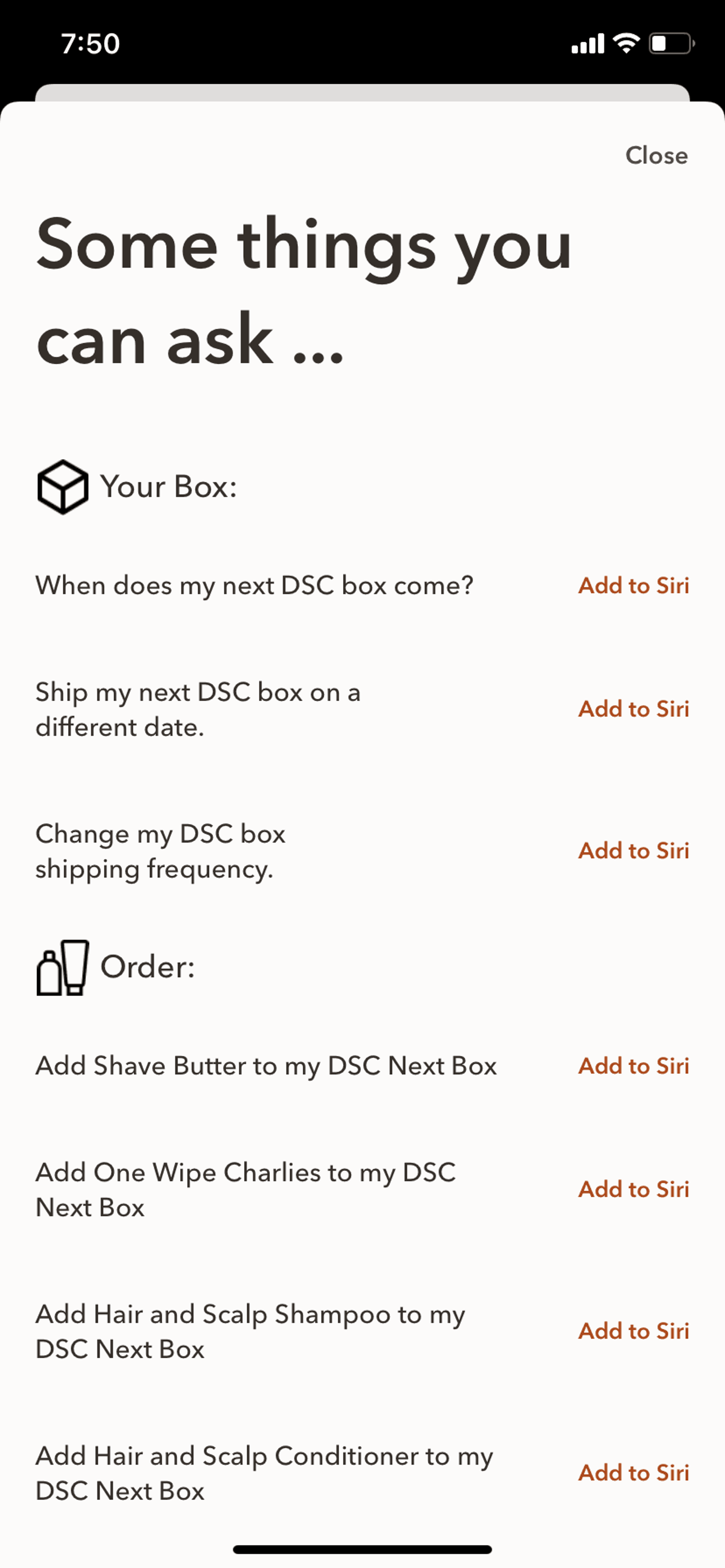 Dollar Shave Club iOS Shopping interface screenshot 10