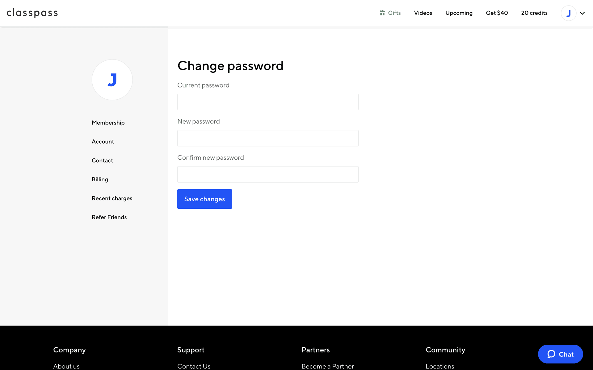 ClassPass Web Health & Fitness interface screenshot 18