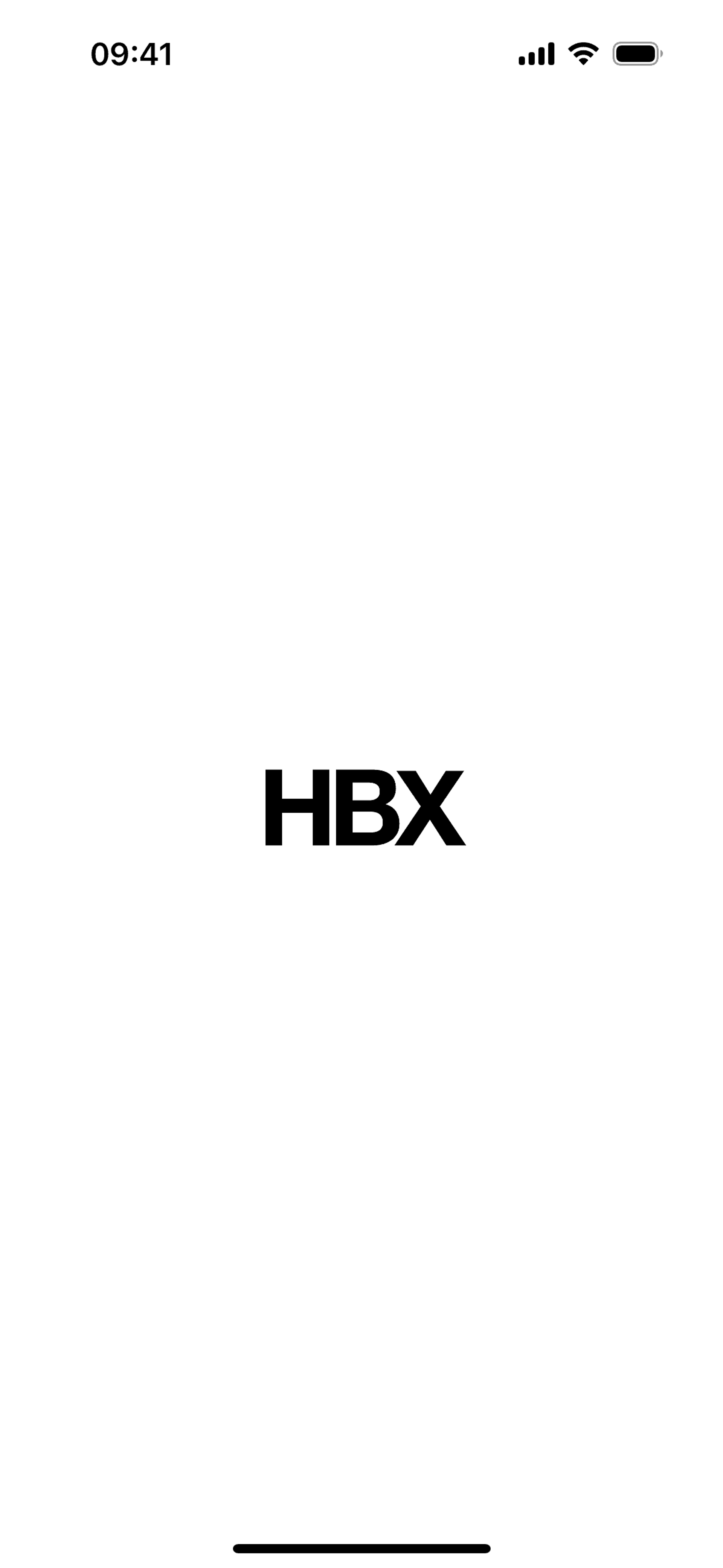 HBX iOS Shopping interface screenshot 1