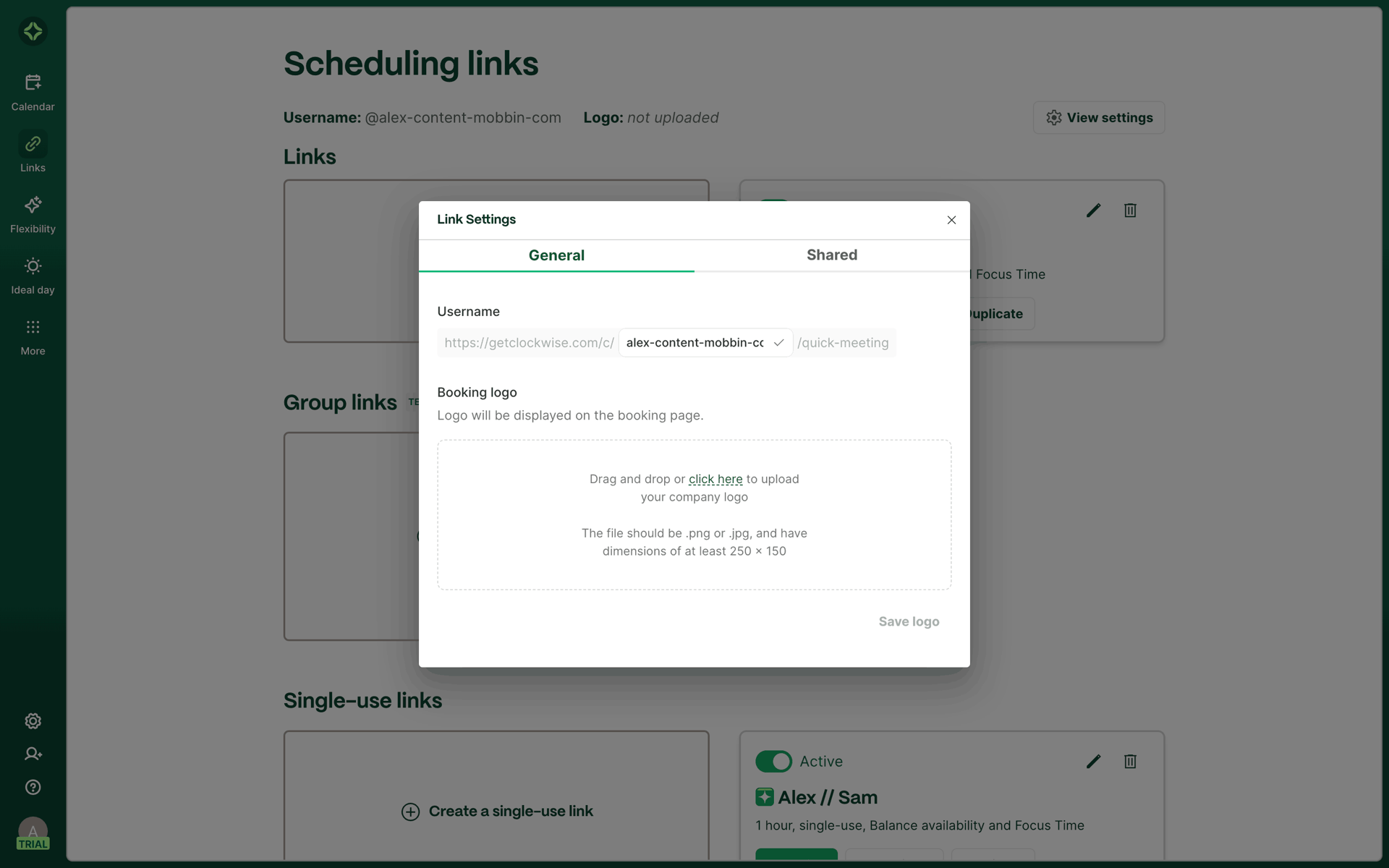 Clockwise Web Productivity interface screenshot 7