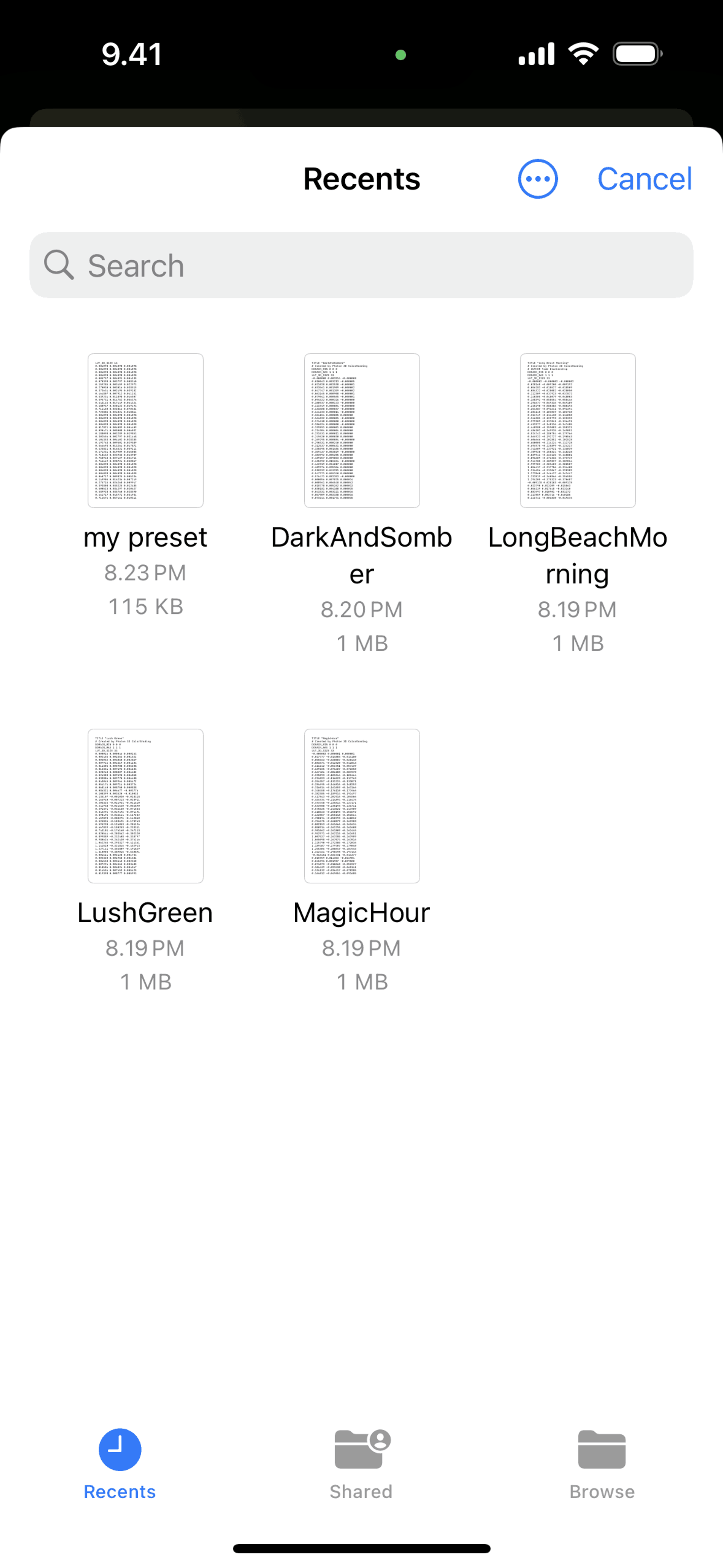 Kino iOS Photo & Video interface screenshot 20