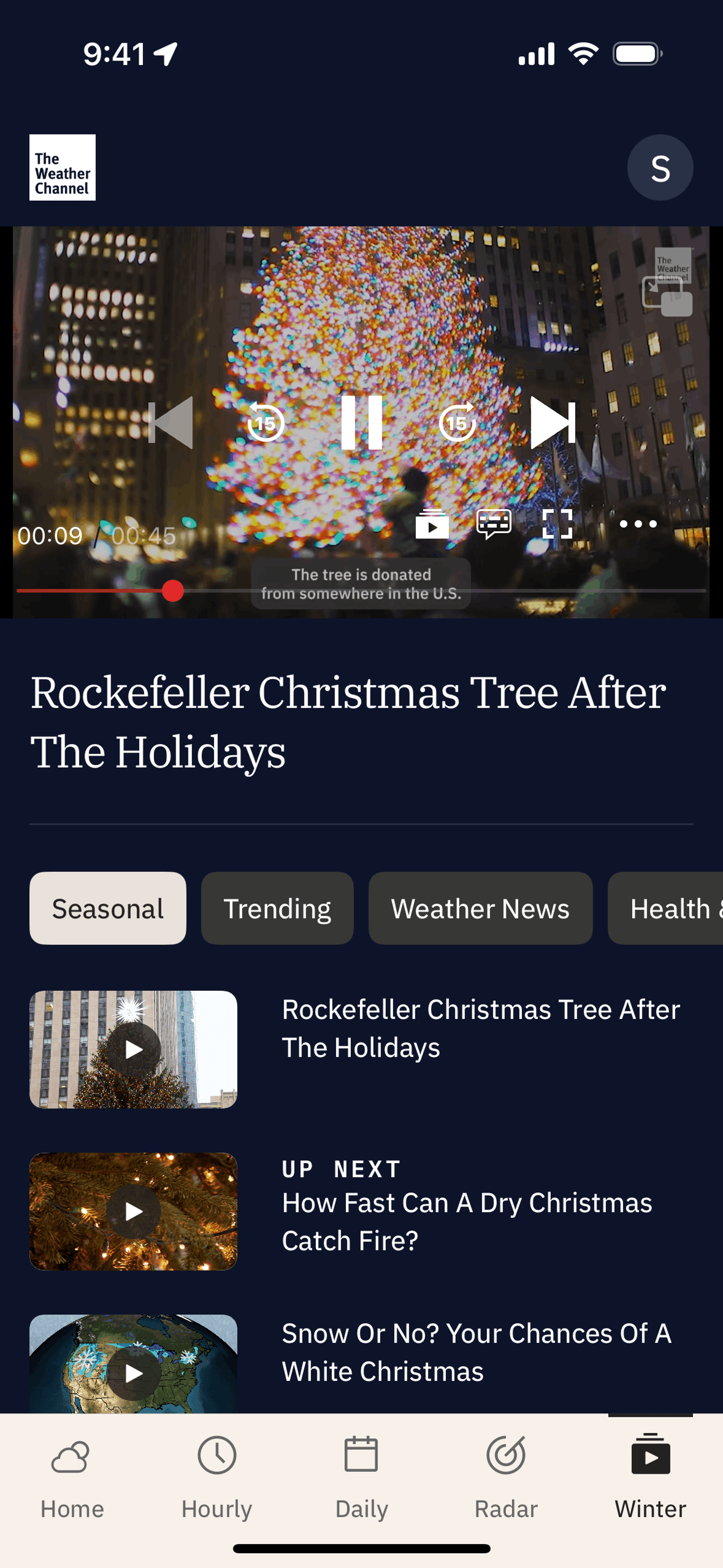 The Weather Channel iOS Utilities interface screenshot 15