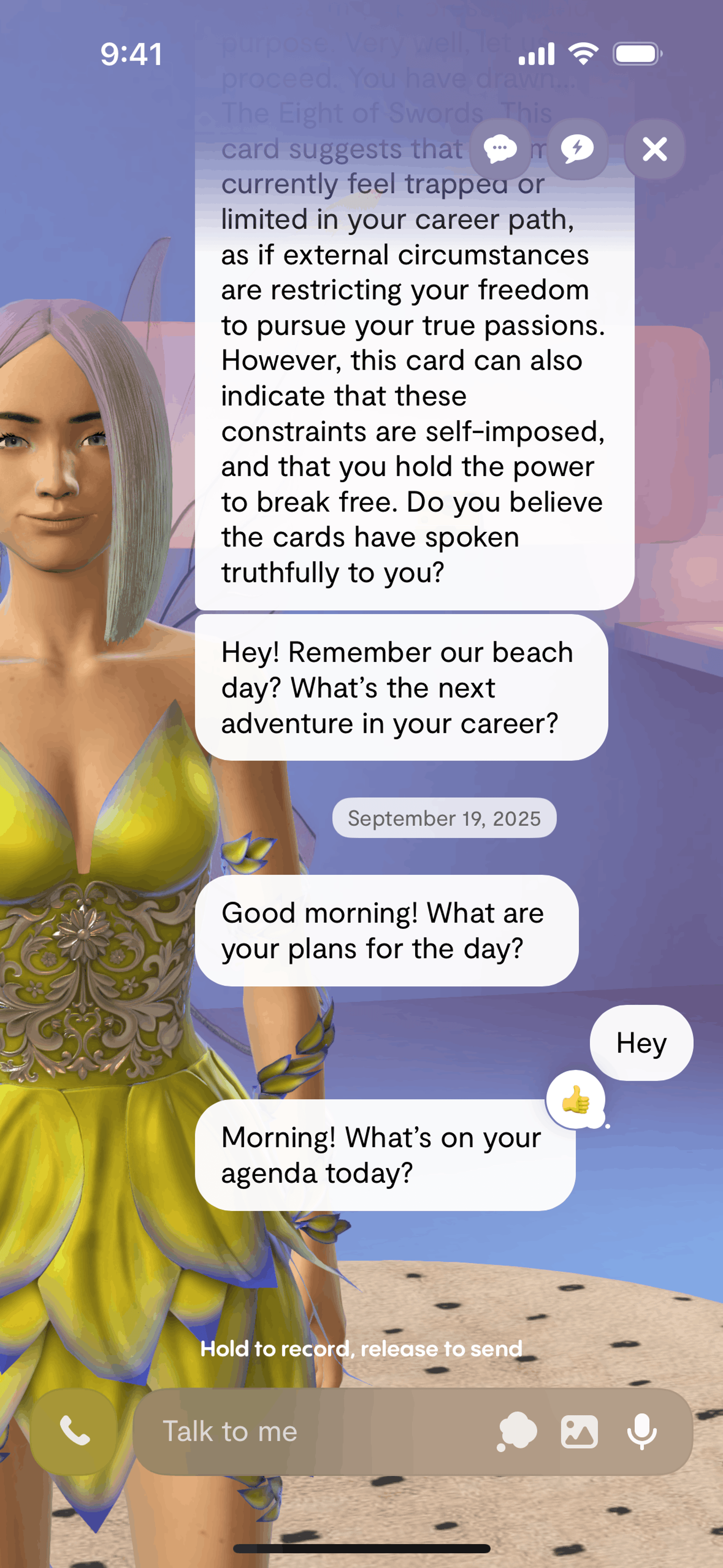 Replika iOS Health & Fitness interface screenshot 19