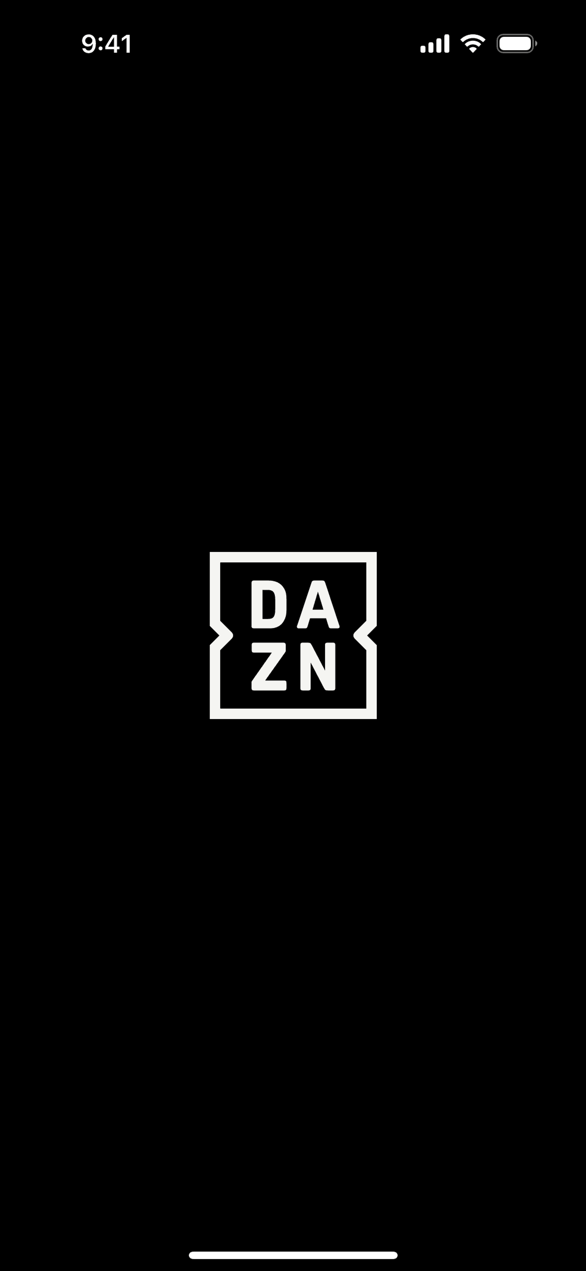 DAZN iOS Sports interface screenshot 1