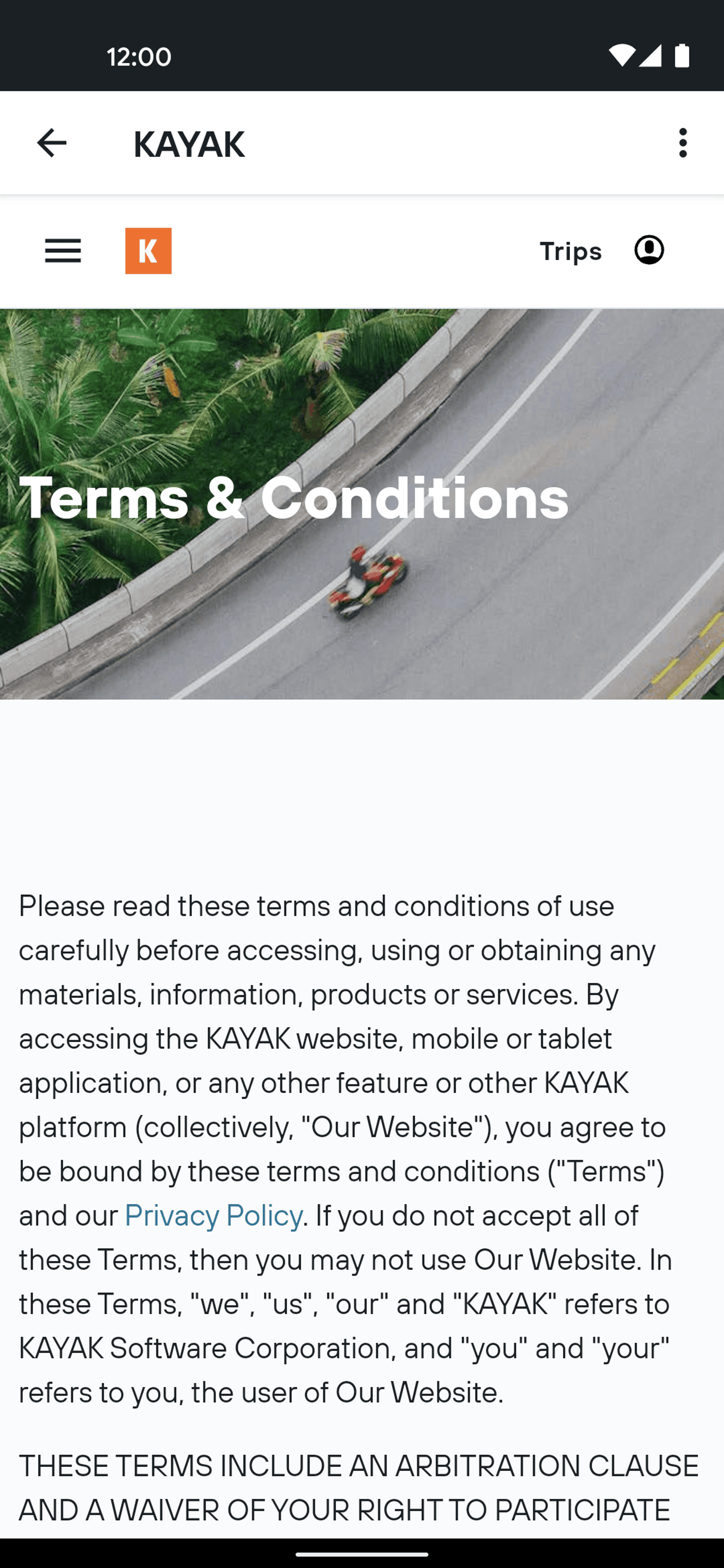 KAYAK Android Travel & Transportation interface screenshot 3