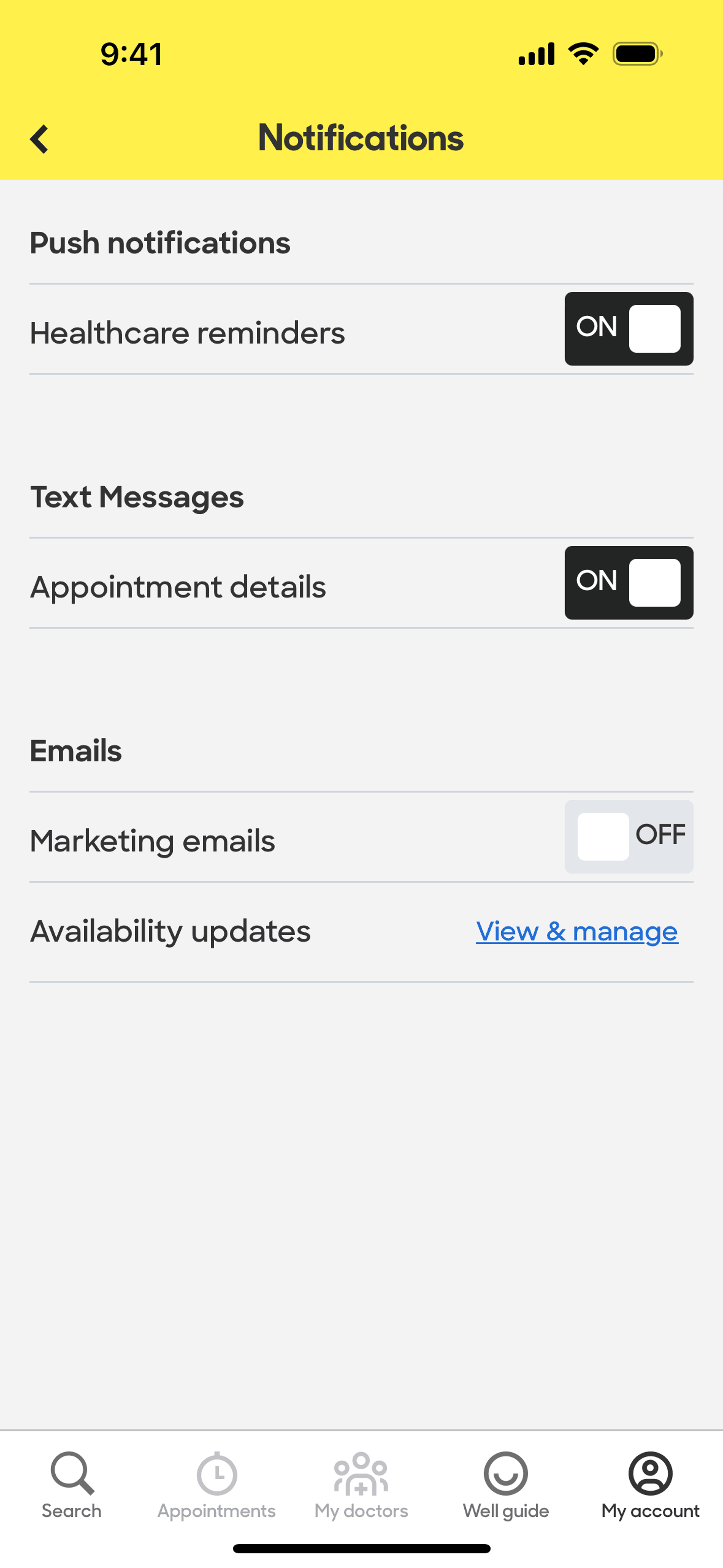 Zocdoc iOS Medical interface screenshot 14