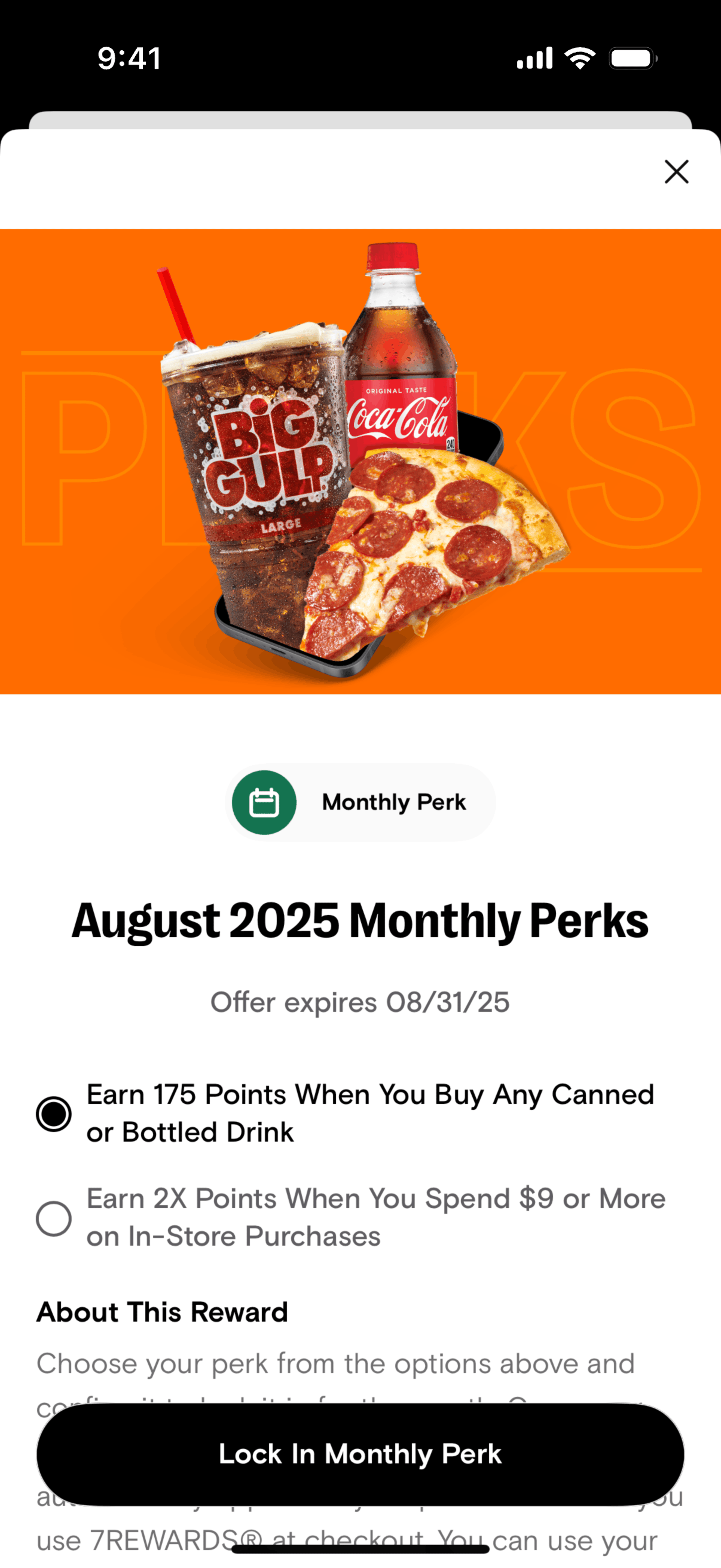 7-Eleven iOS Food & Drink interface screenshot 10
