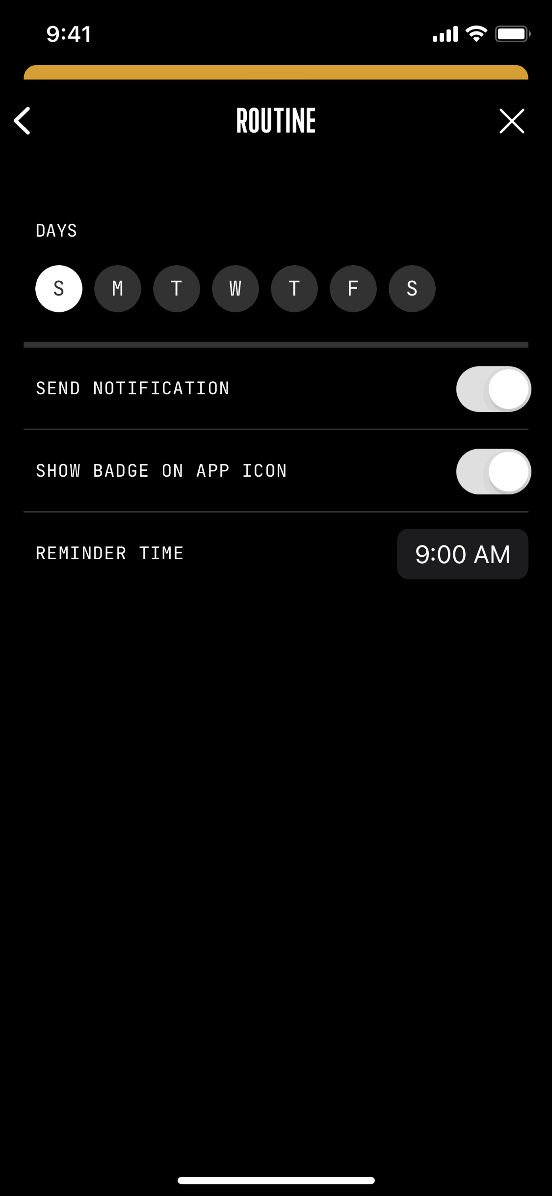 (Not Boring) Habits iOS Health & Fitness interface screenshot 5