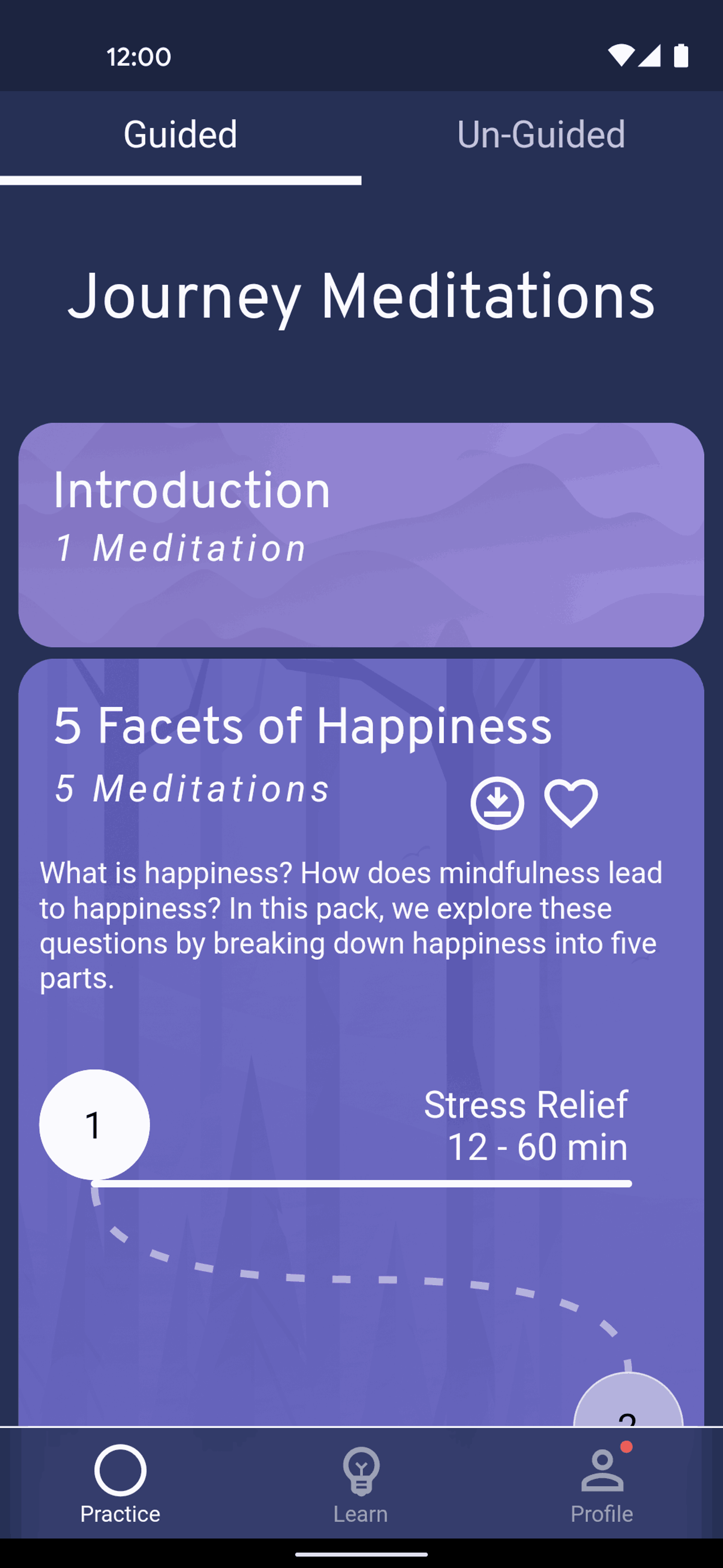 Brightmind Android Health & Fitness interface screenshot 1