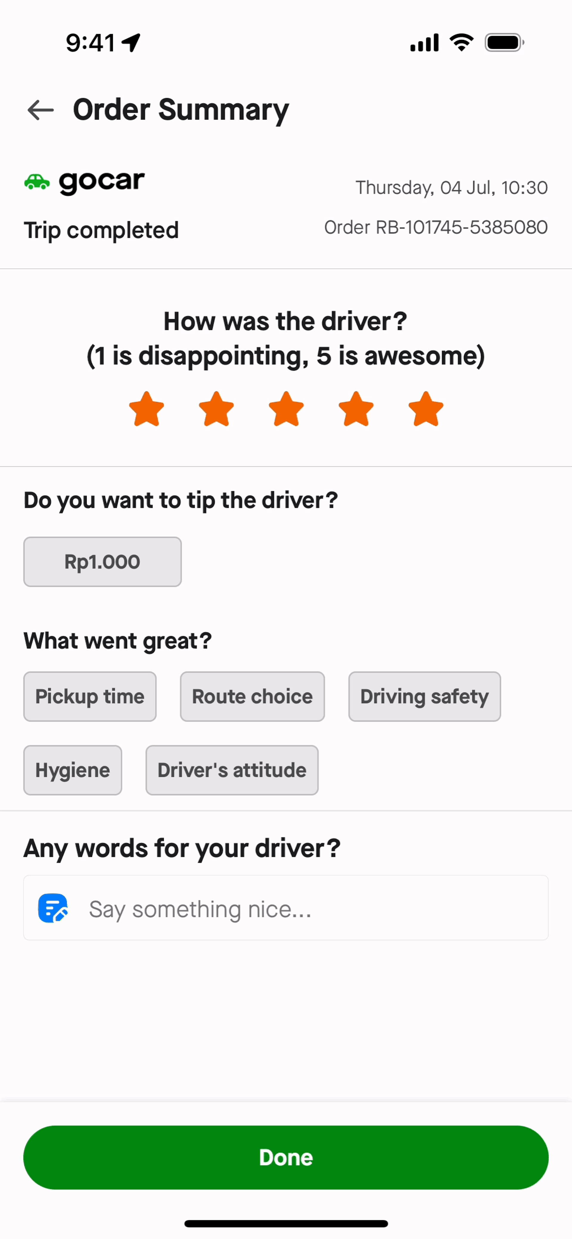 Gojek iOS Travel & Transportation interface screenshot 19