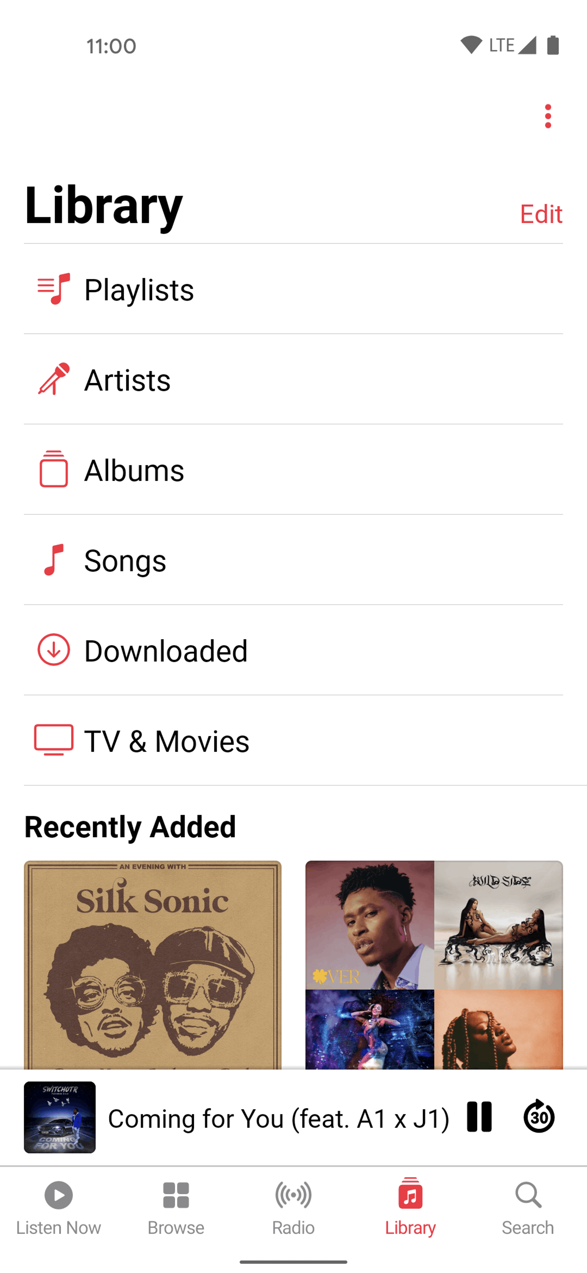 Apple Music Android Music & Audio interface screenshot 6