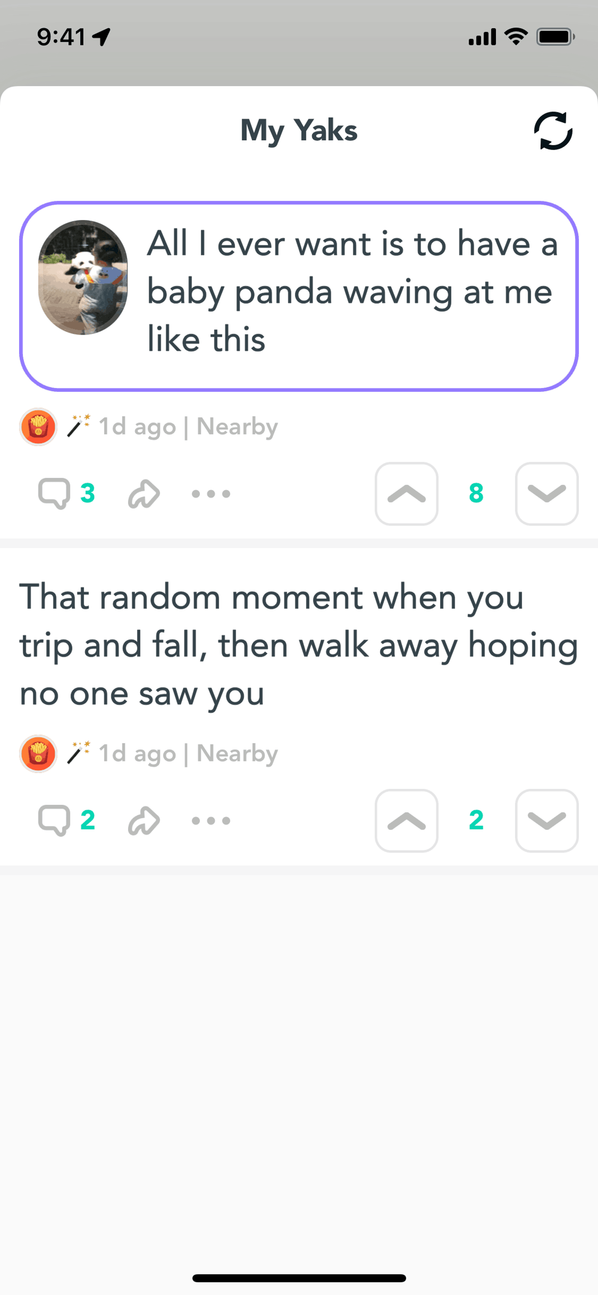 Yik Yak iOS Social Networking interface screenshot 8