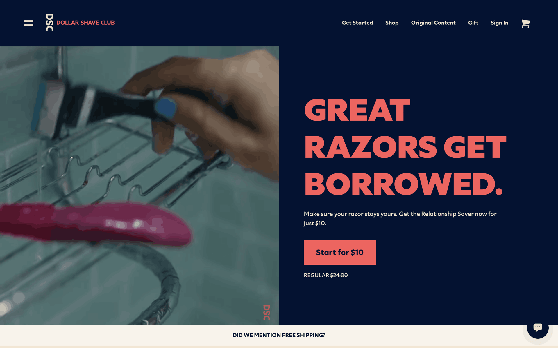 Dollar Shave Club Web Lifestyle interface screenshot 15
