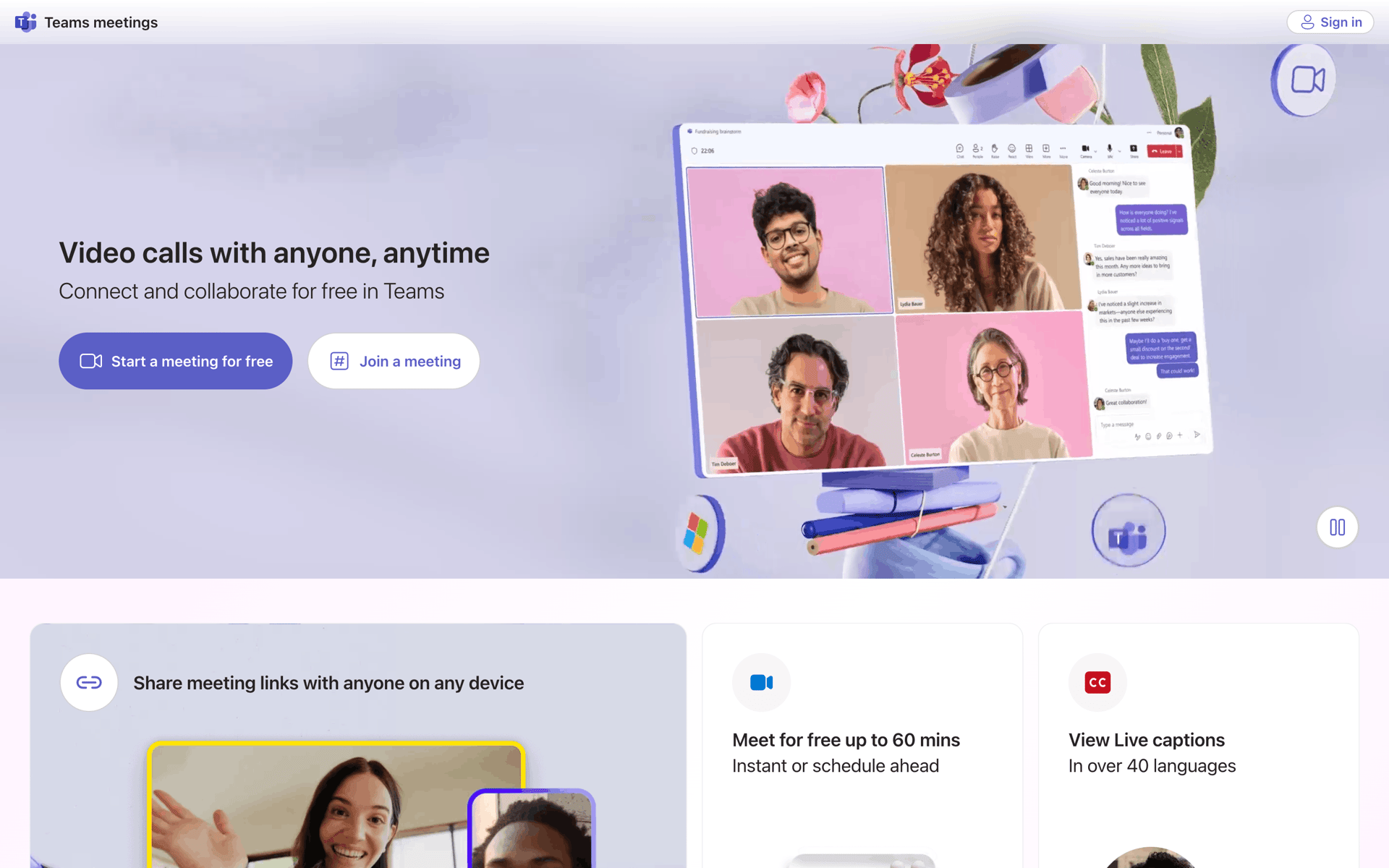 Microsoft Teams Web Business interface screenshot 1