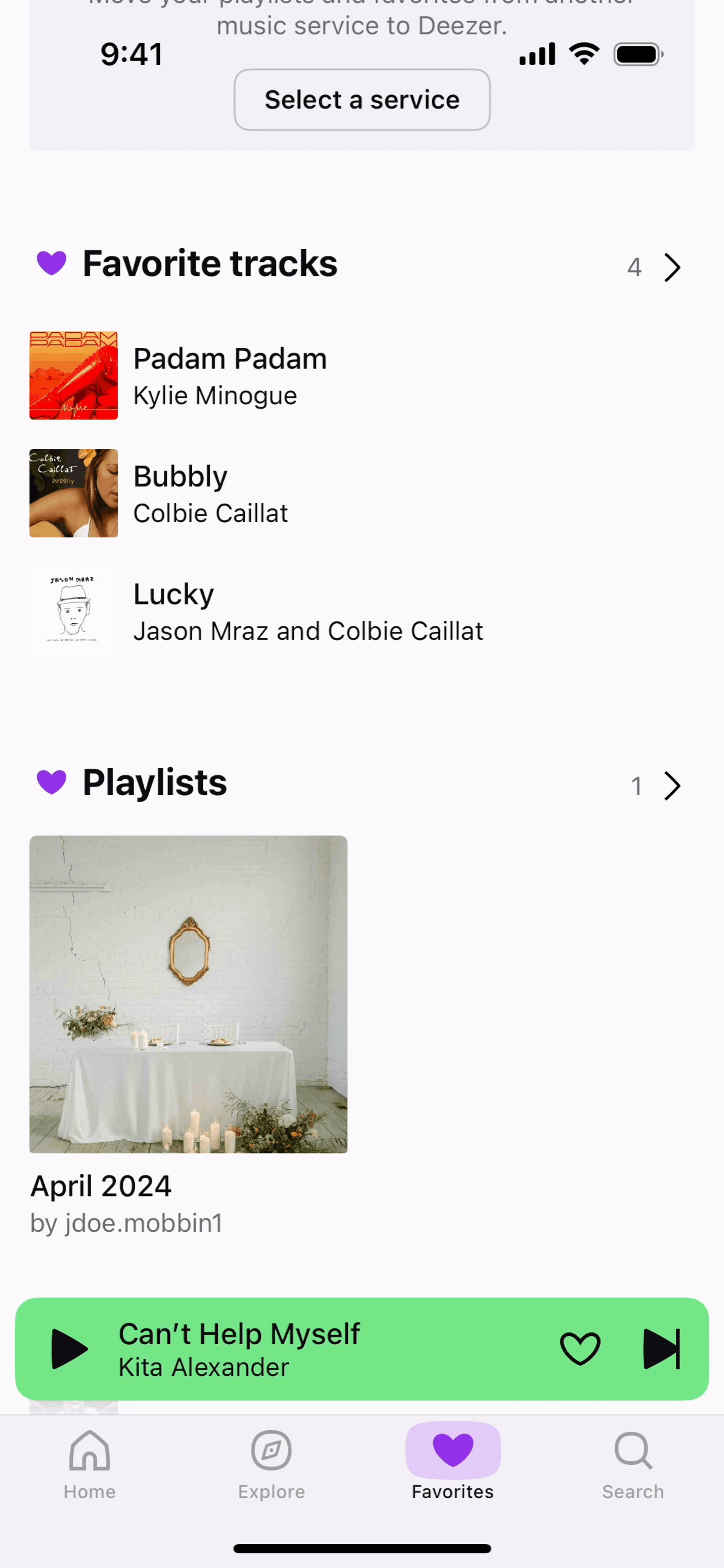 Deezer iOS Entertainment interface screenshot 8