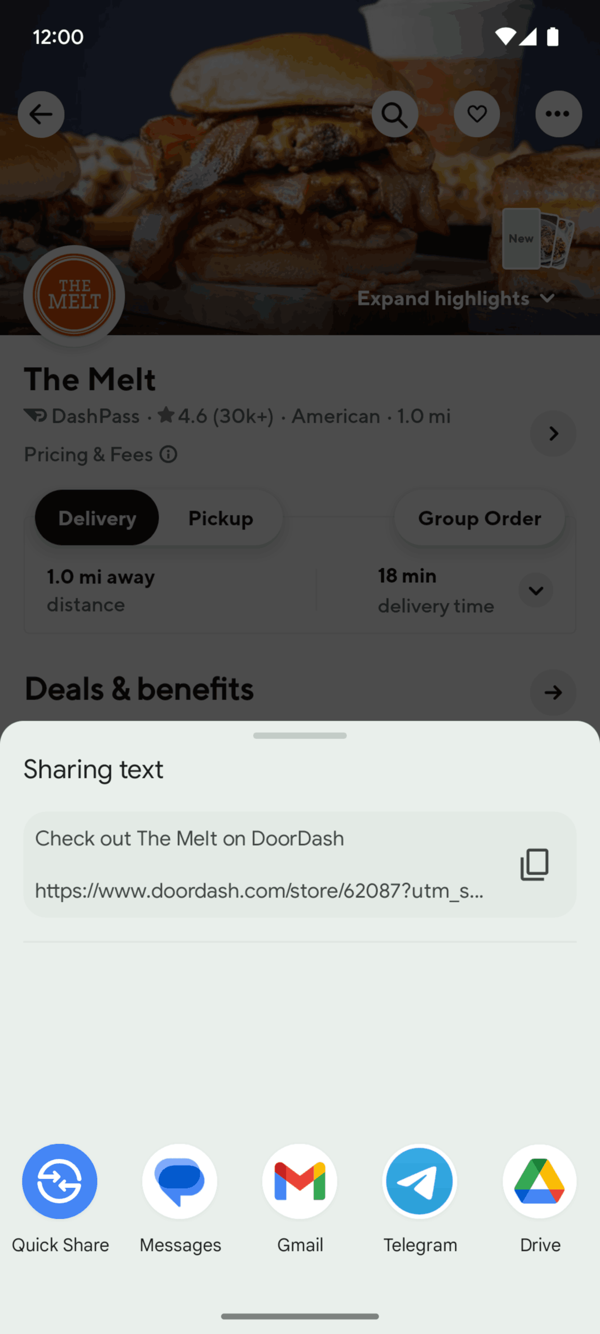 DoorDash Android Shopping interface screenshot 5