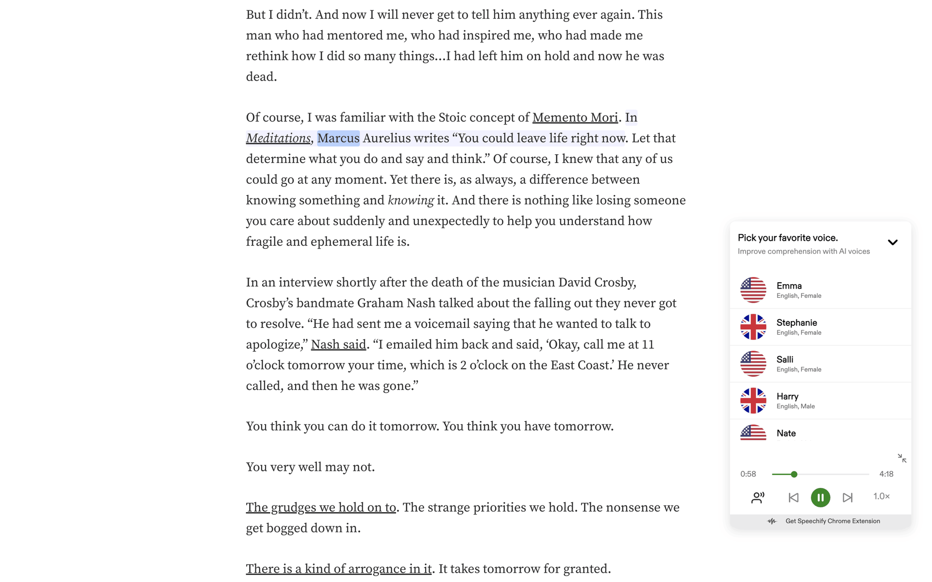 Medium Web News interface screenshot 8