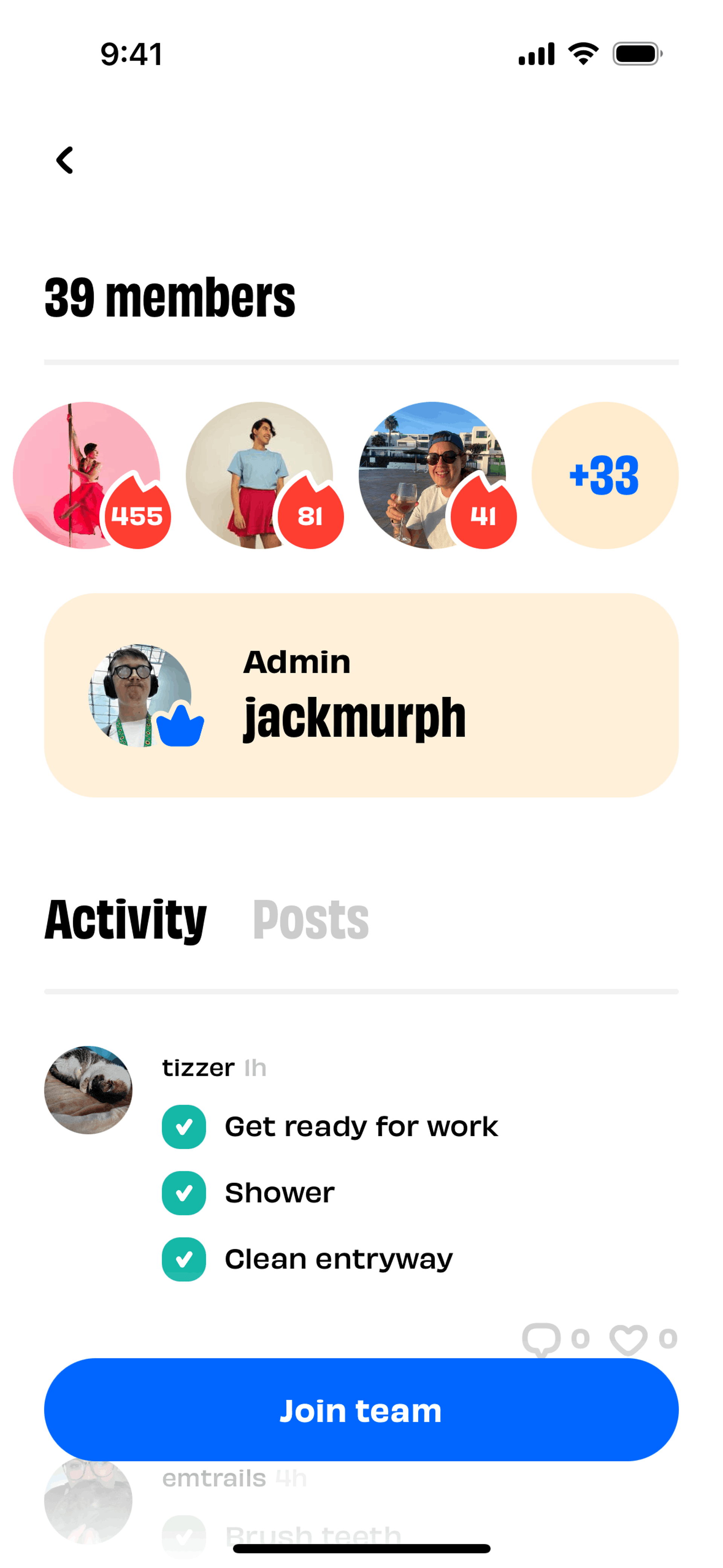 Numo iOS Productivity interface screenshot 2