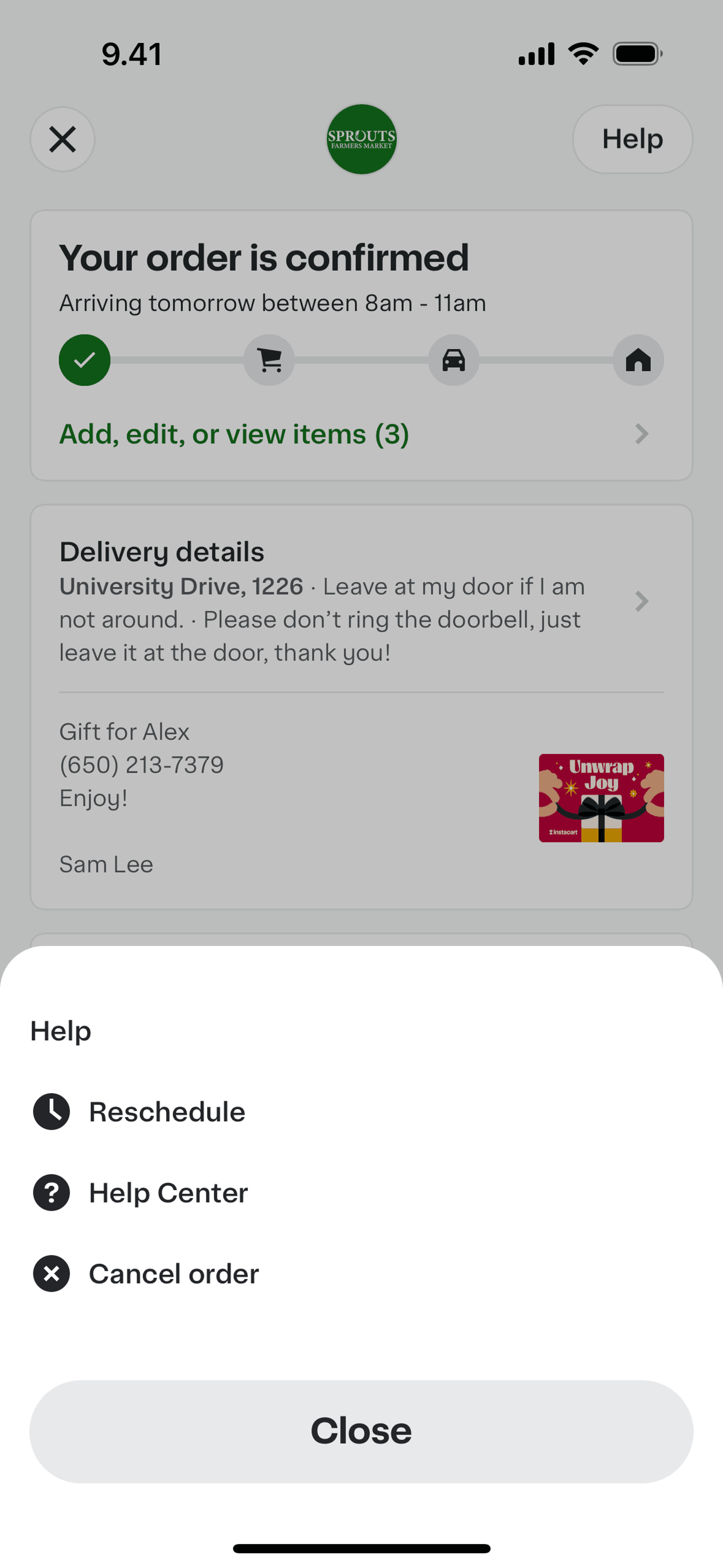 Instacart iOS Shopping interface screenshot 12