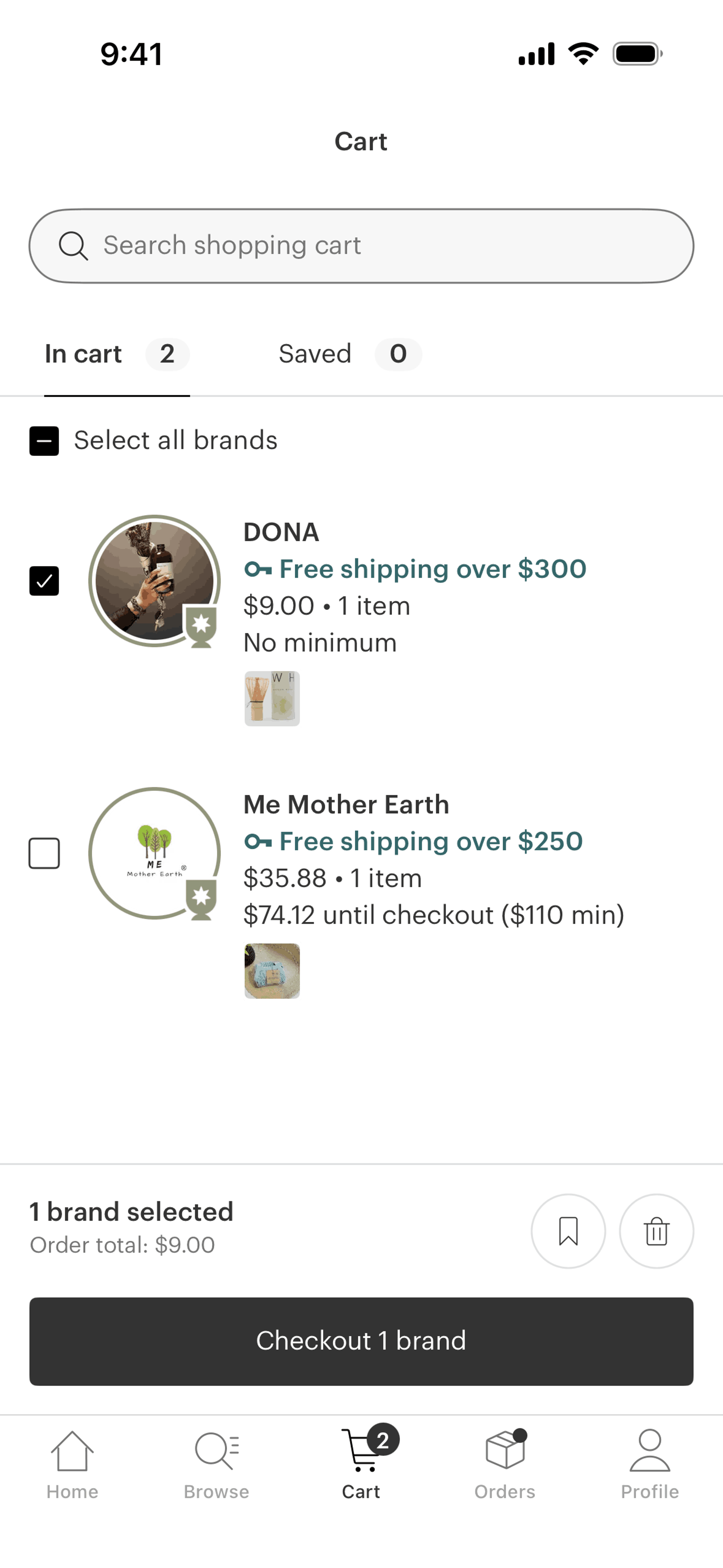 Faire Wholesale iOS Shopping interface screenshot 16
