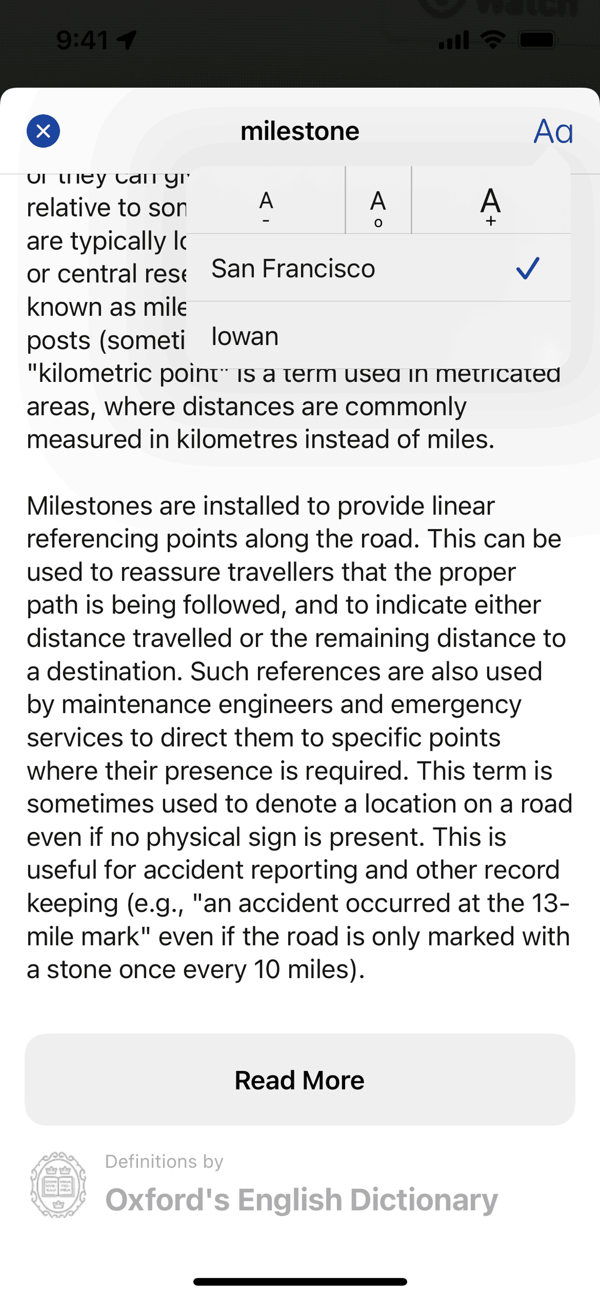 LookUp iOS Reference interface screenshot 11