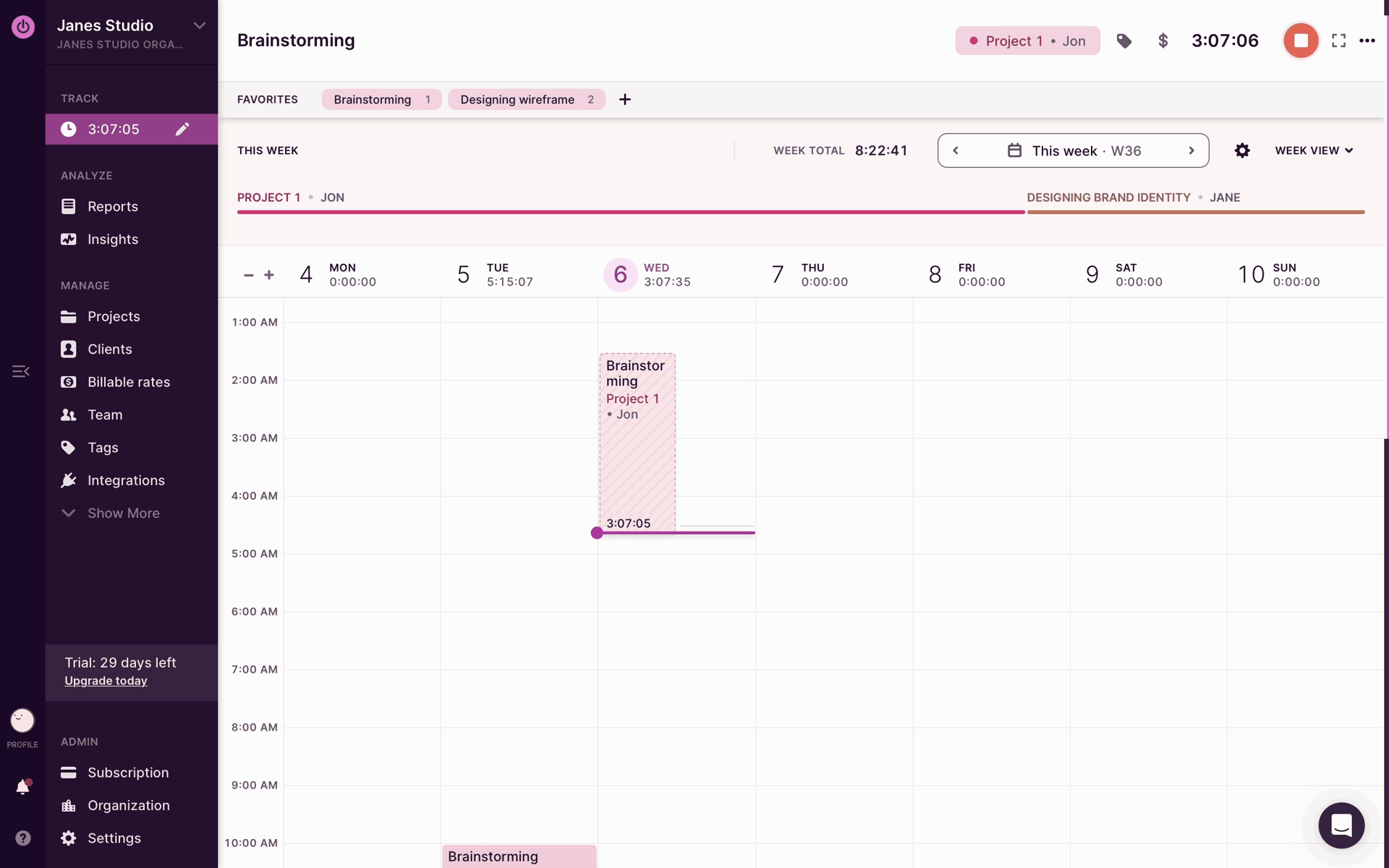 Toggl Track Web Business interface screenshot 14